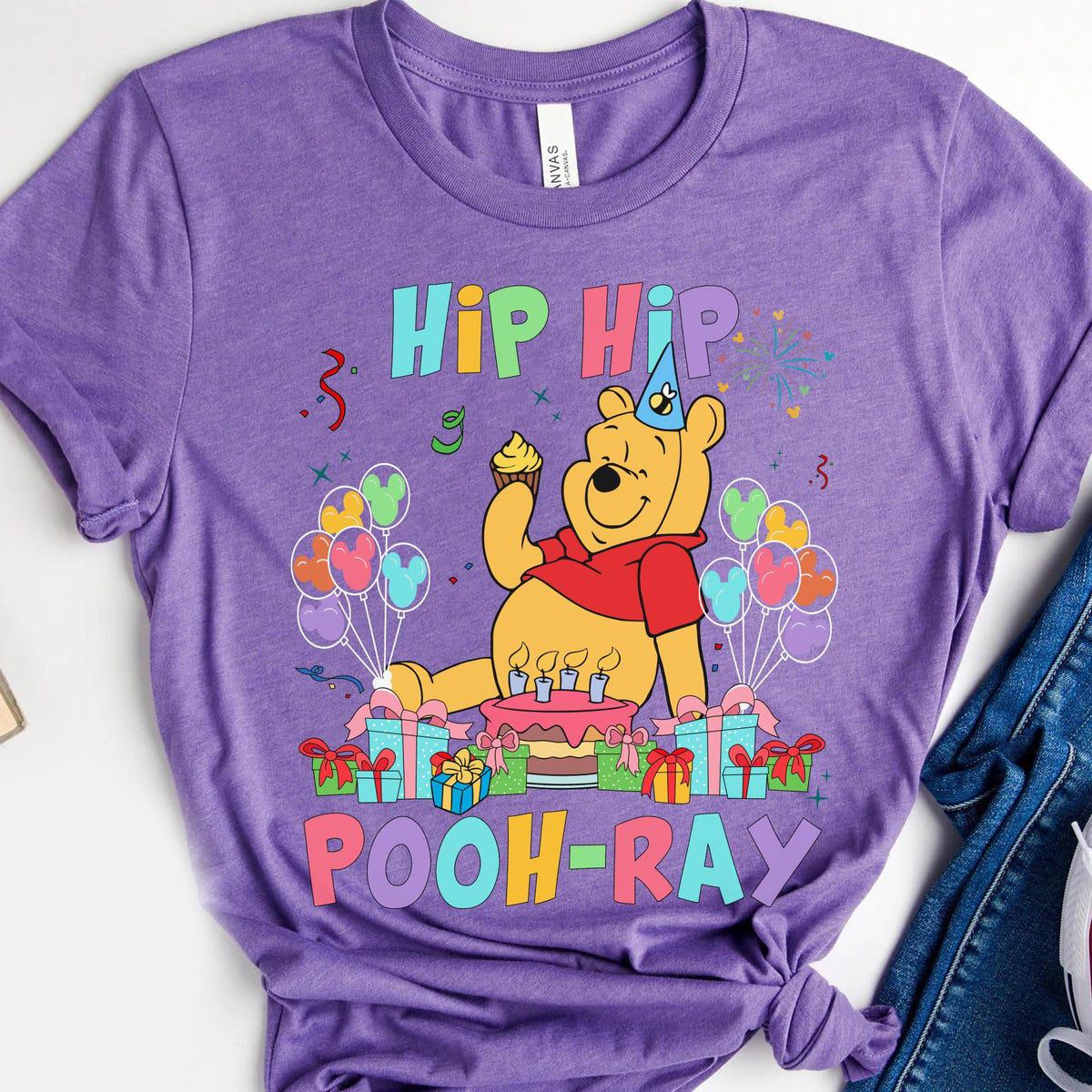 Winnie The Pooh Hip Hip Pooh ray Cute Pooh Birthday Shirt 4