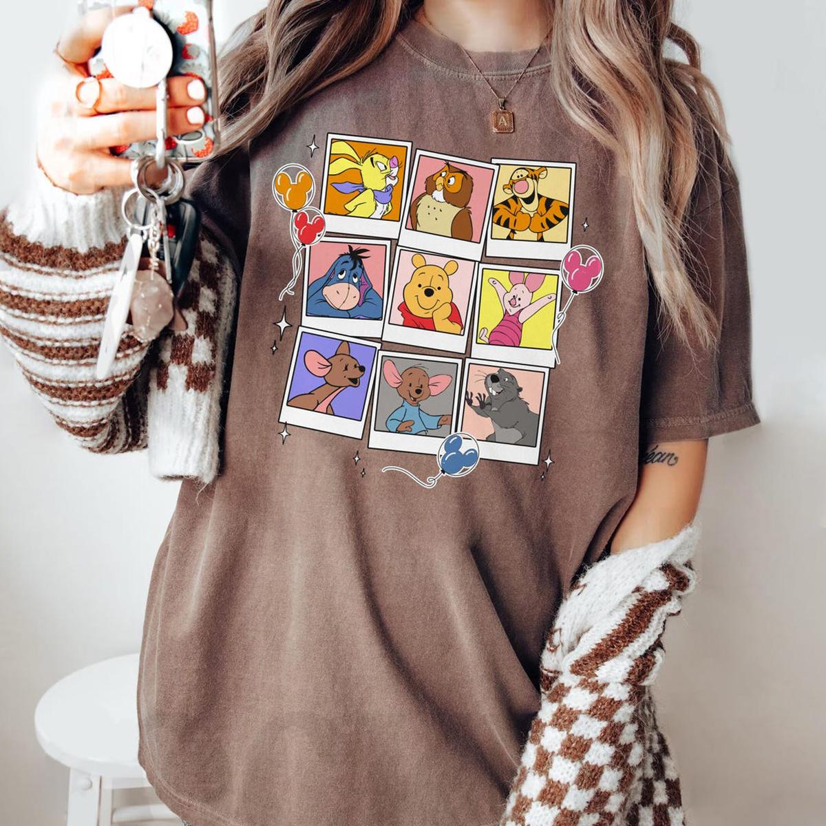 Winnie The Pooh Polaroid With Mickey Balloon Shirt 6