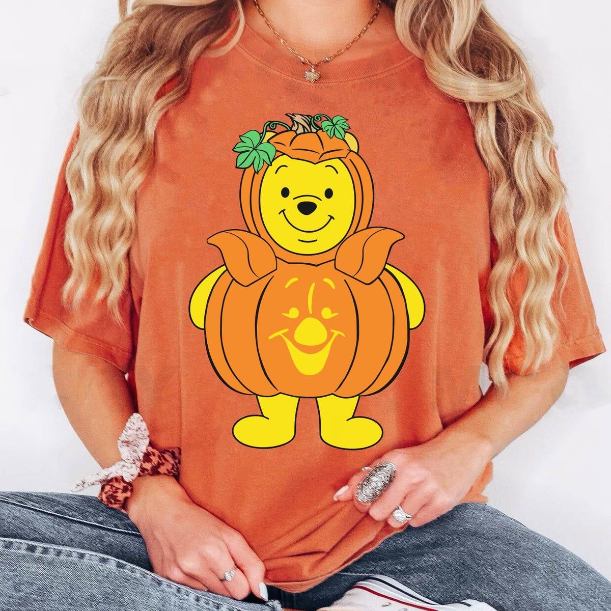 Winnie The Pooh With Piglet Pumpkin Shirt 3