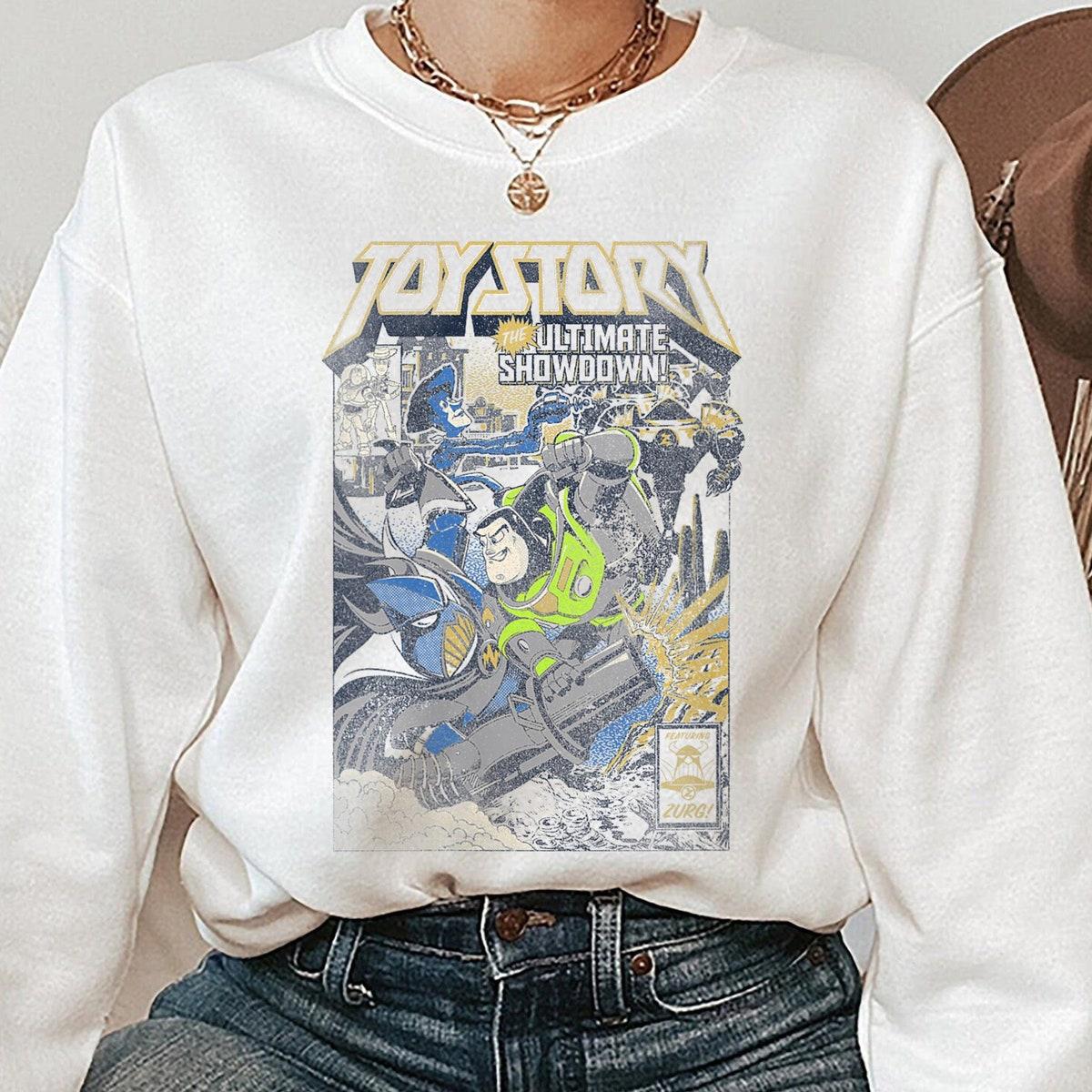 Woody And Buzz Lightyear Battle Comic Book Toy Story Shirt 5