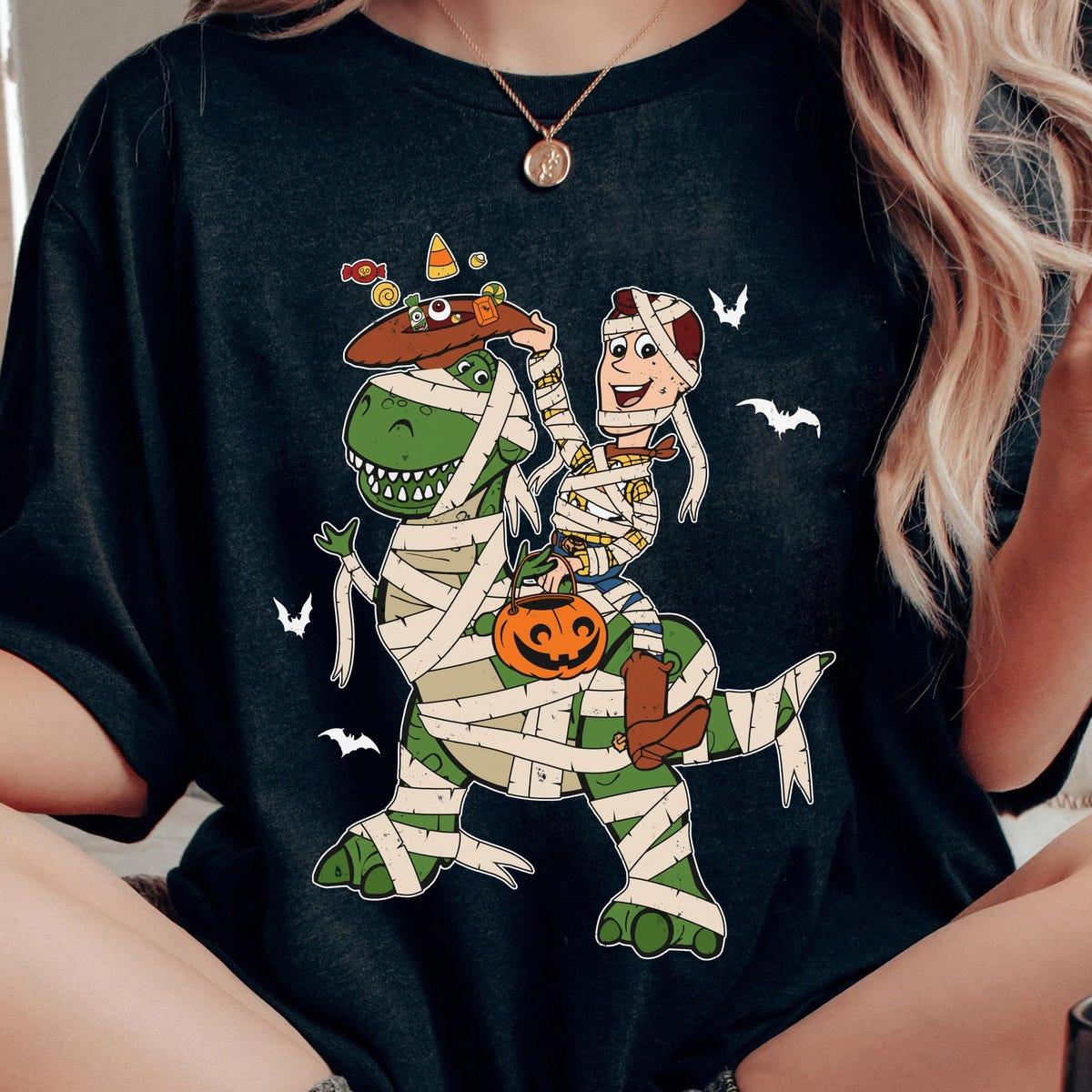 Woody And Rex Mummy Costume Trick Or Treat Halloween Shirt 1