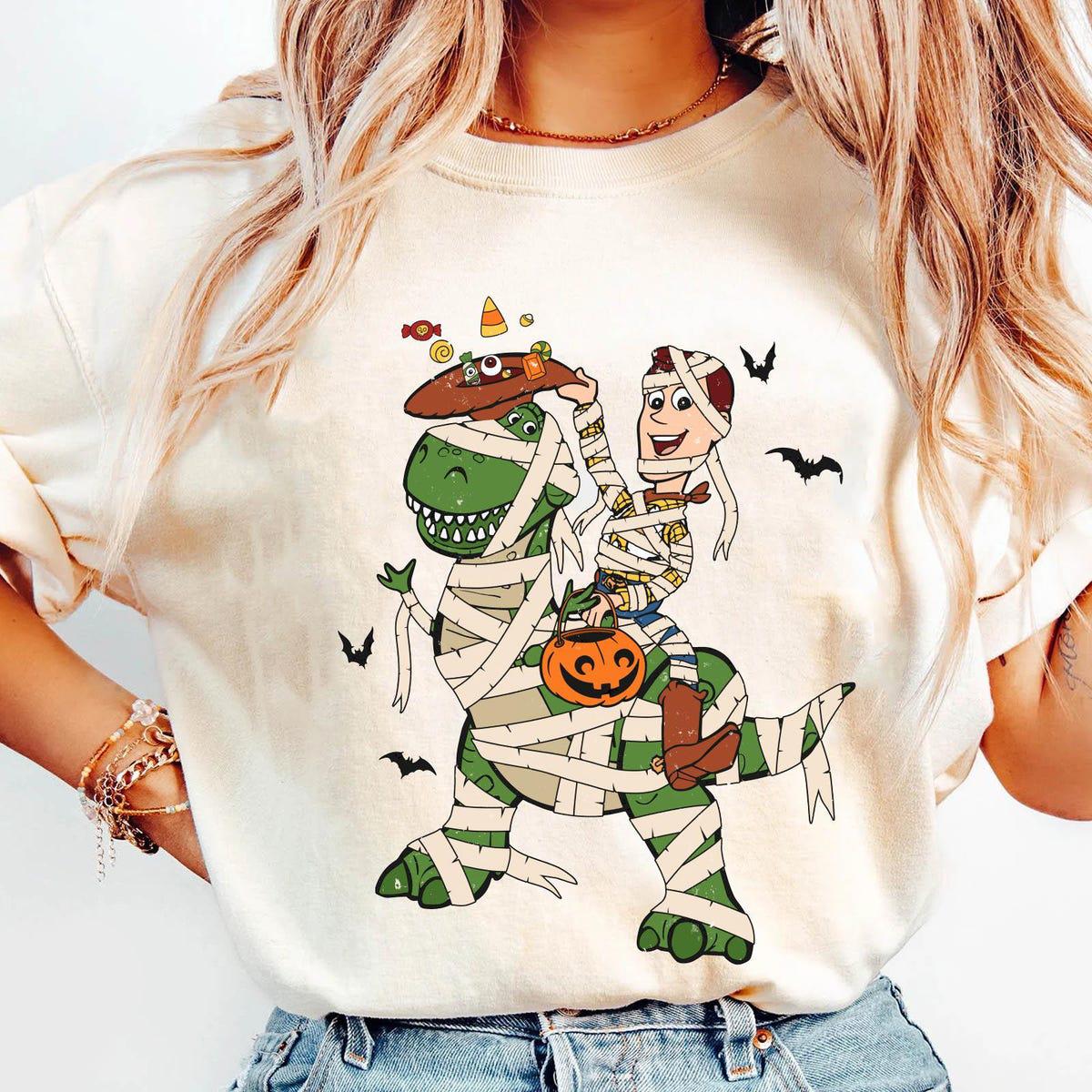 Woody And Rex Mummy Costume Trick Or Treat Halloween Shirt 2