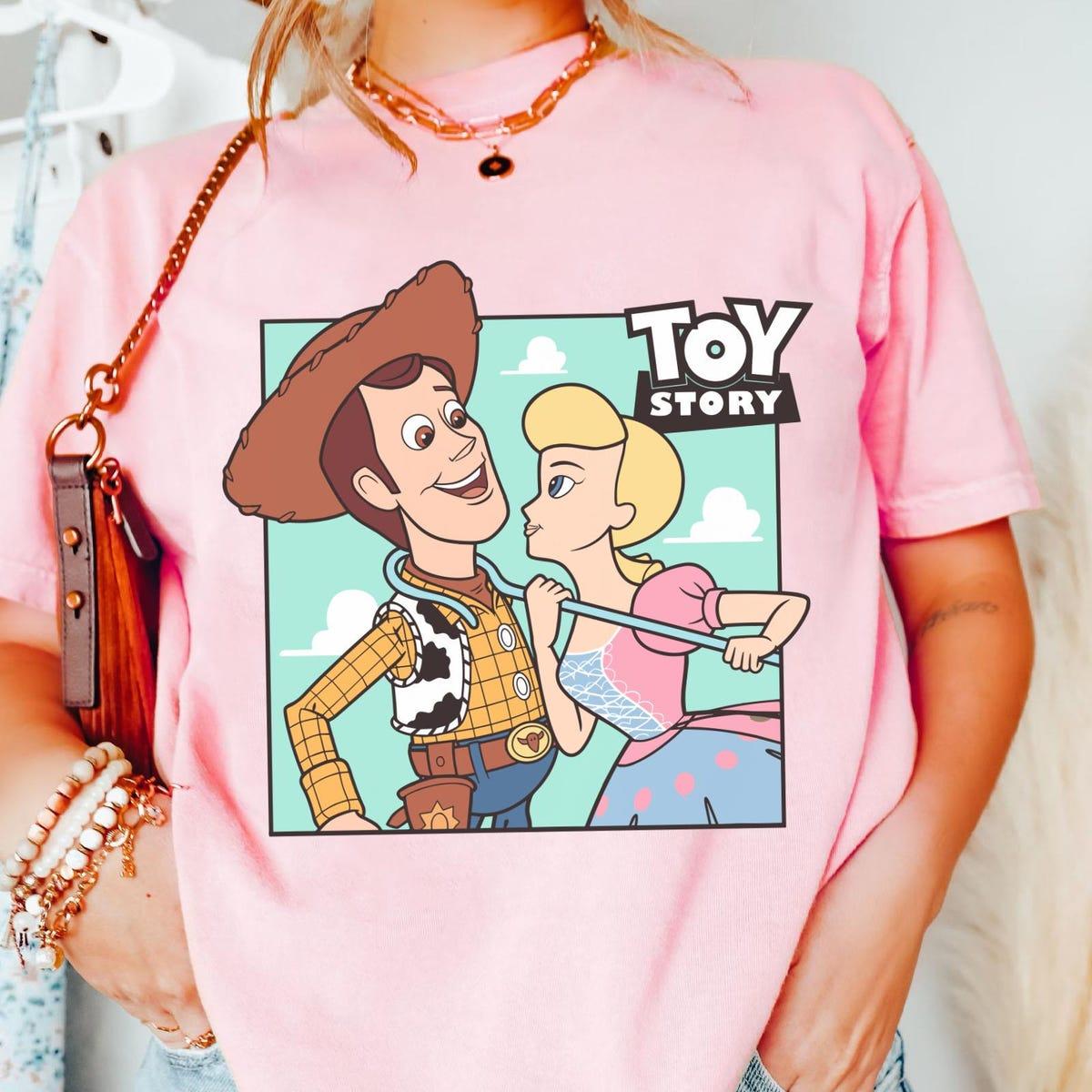 Woody Cowboy And Bo Peep Toy Story Couple Shirt 2