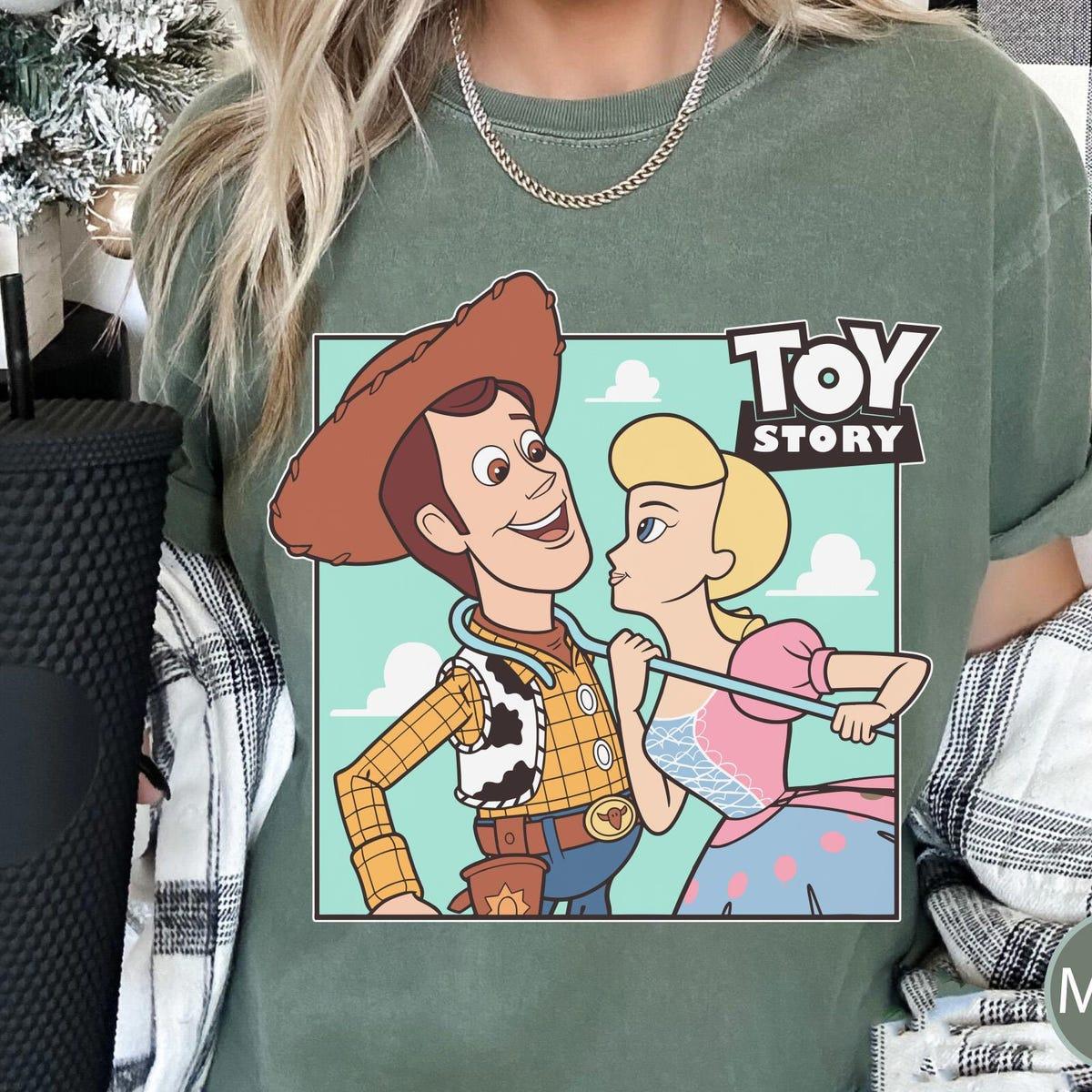 Woody Cowboy And Bo Peep Toy Story Couple Shirt 3