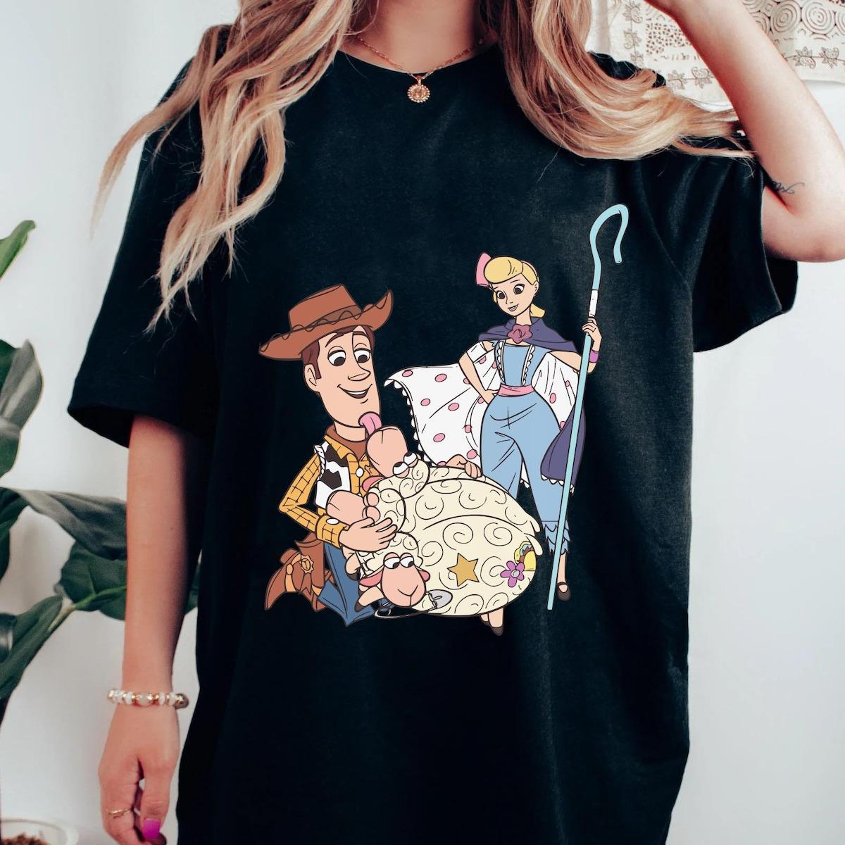 Woody Cowboy Bo Peep And Sheep Toy Story Shirt 2