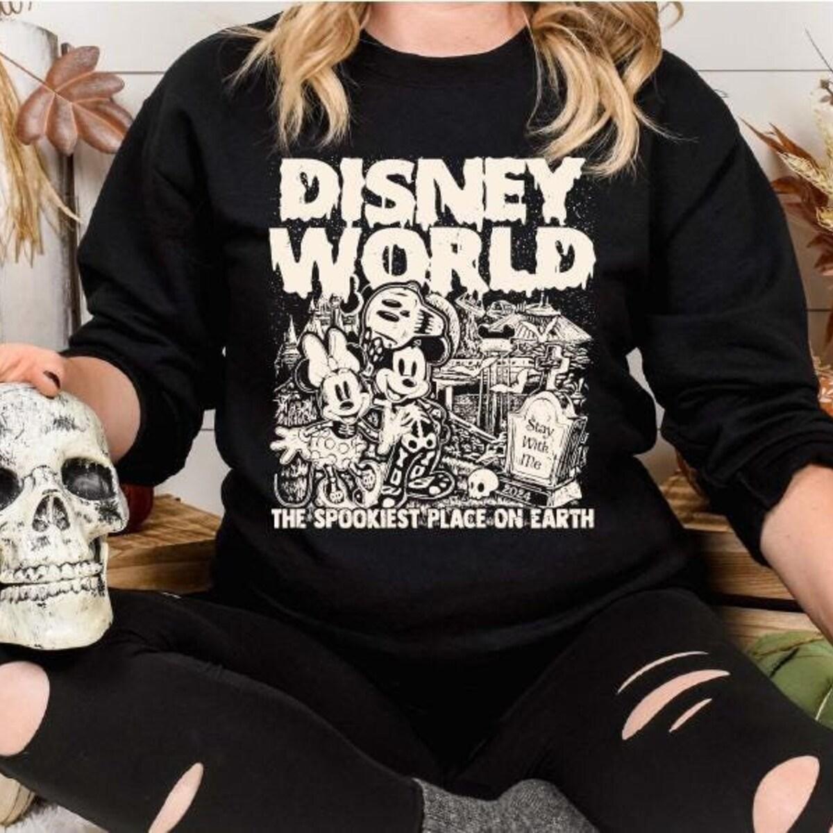 World Spookiest Place On Earth Mickey Mouse And Friends Halloween Shirt 1