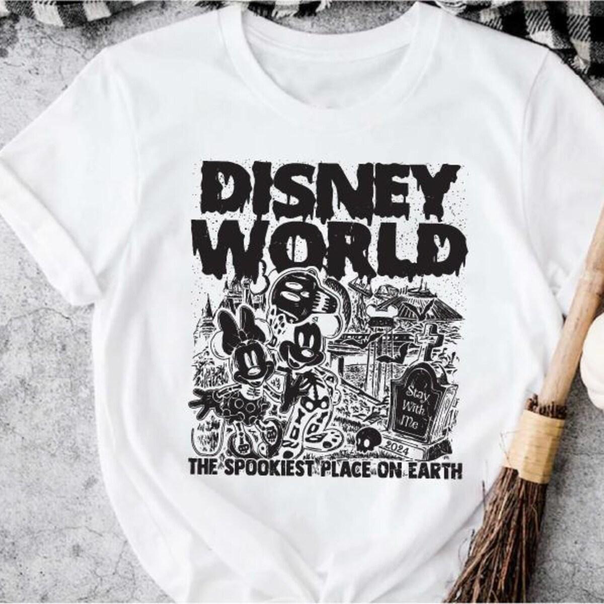 World Spookiest Place On Earth Mickey Mouse And Friends Halloween Shirt 7