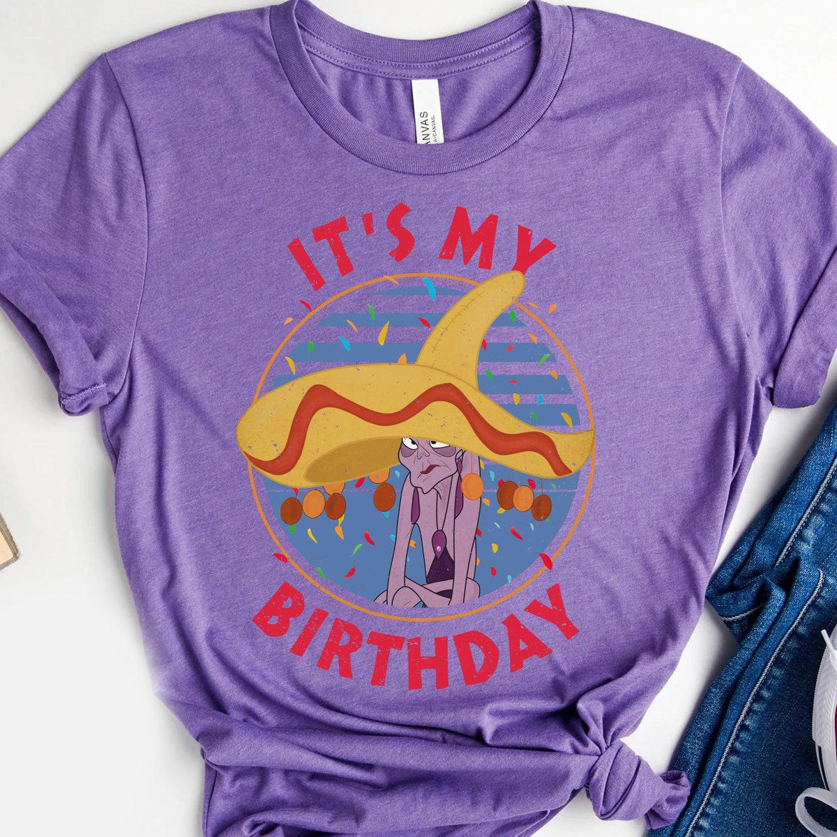 Yzma Villains It's My Birthday Vintage Emperor's New Groove Shirt 3