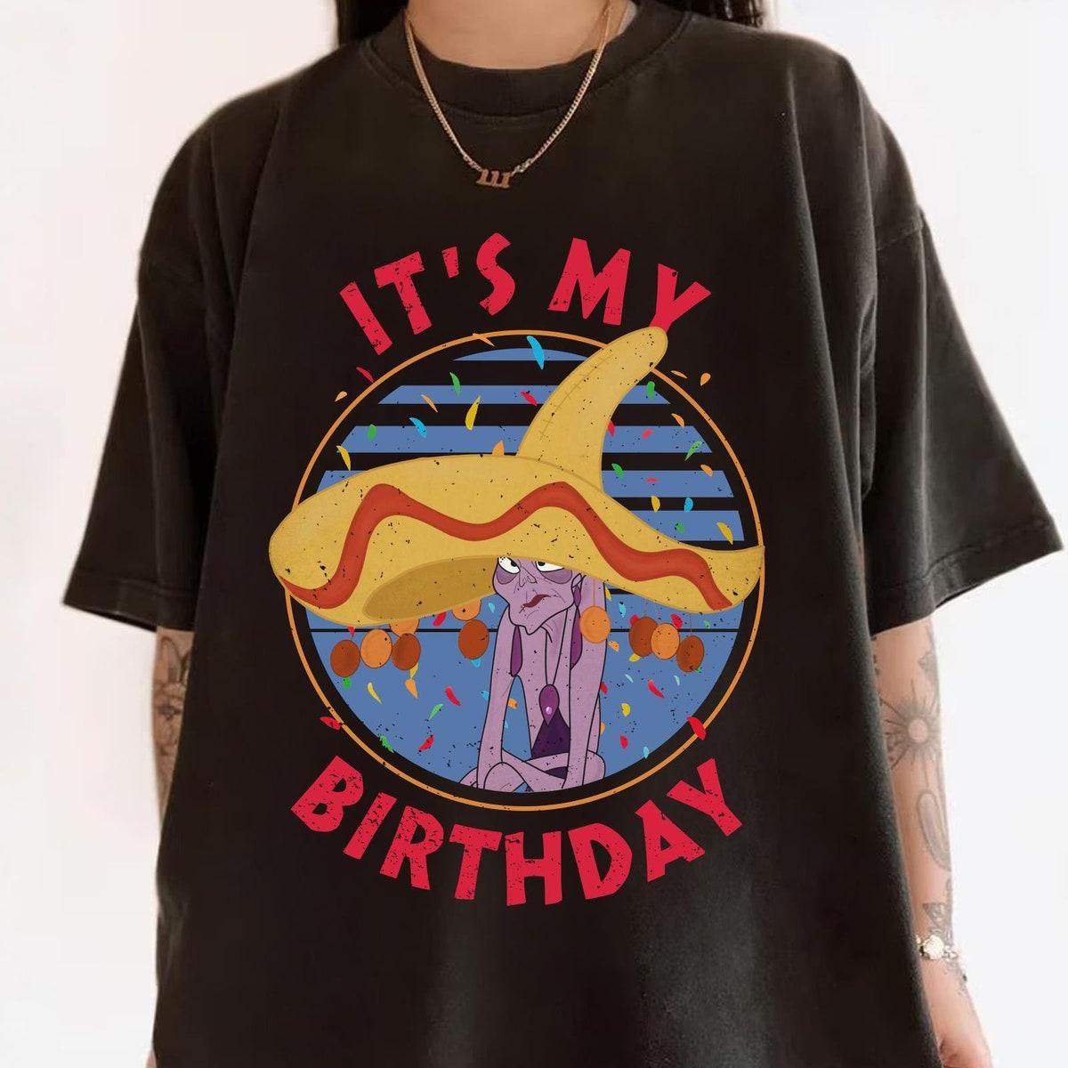 Yzma Villains It's My Birthday Vintage Emperor's New Groove Shirt 5