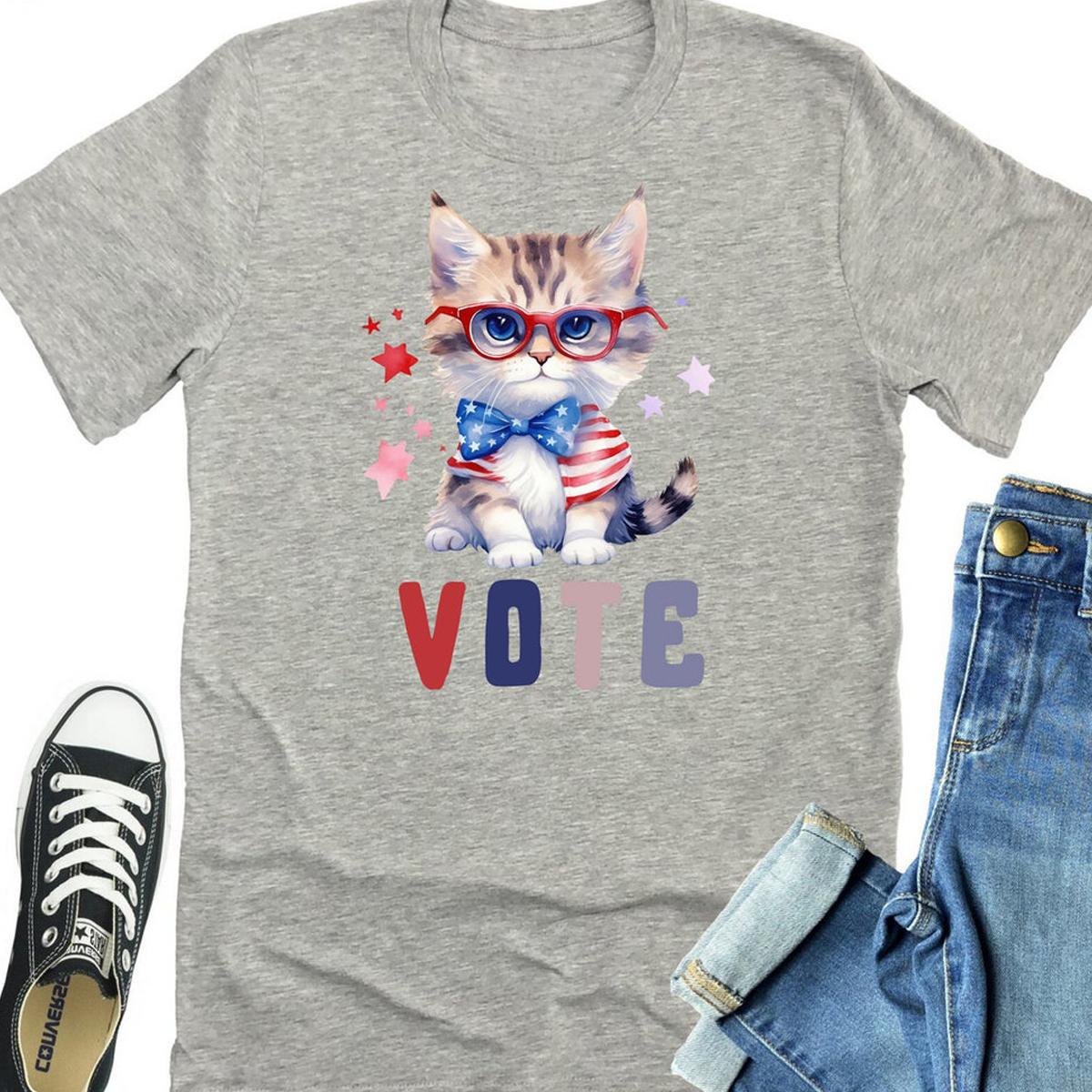 2024 Vote Presidential Election Cat Lovers Shirt 4