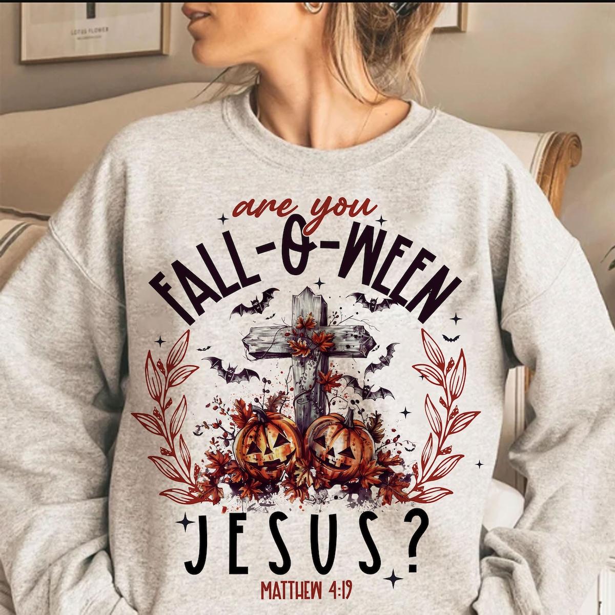 Are You Fall o ween Jesus Pumpkin Christian Halloween Shirt 2