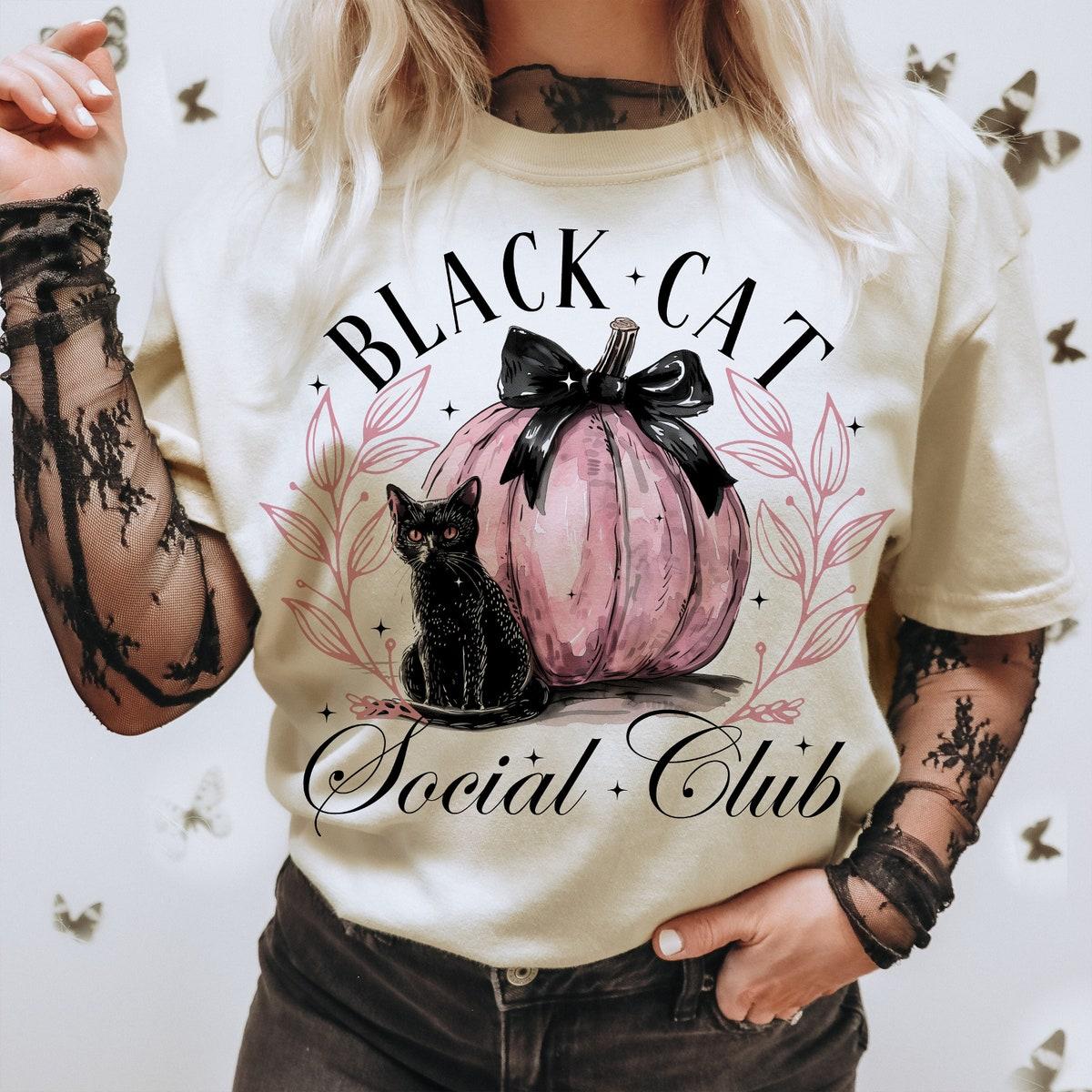 Black Cat Halloween Ghots Shirt 1