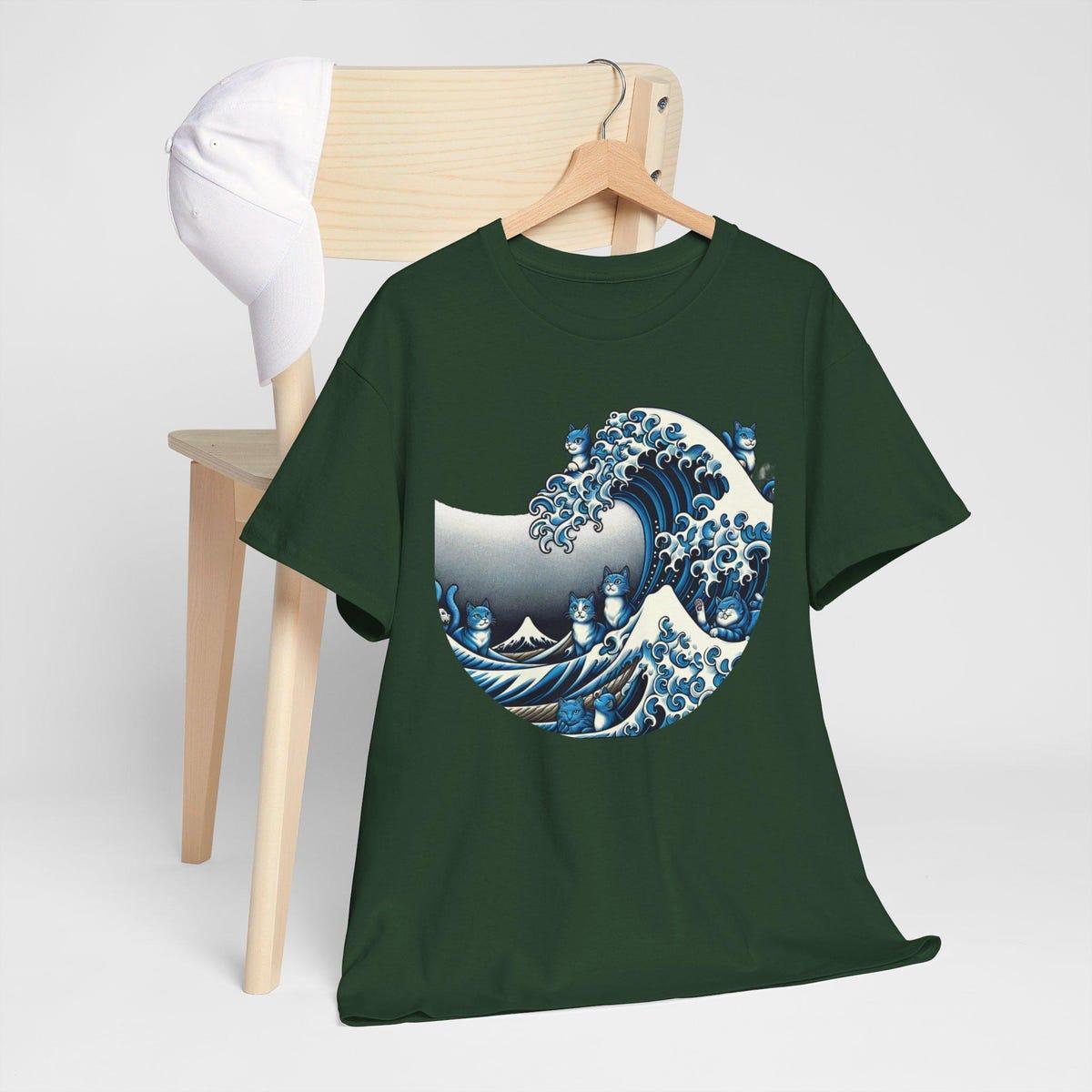 Blue Wave Cat For Kamala Shirt 3