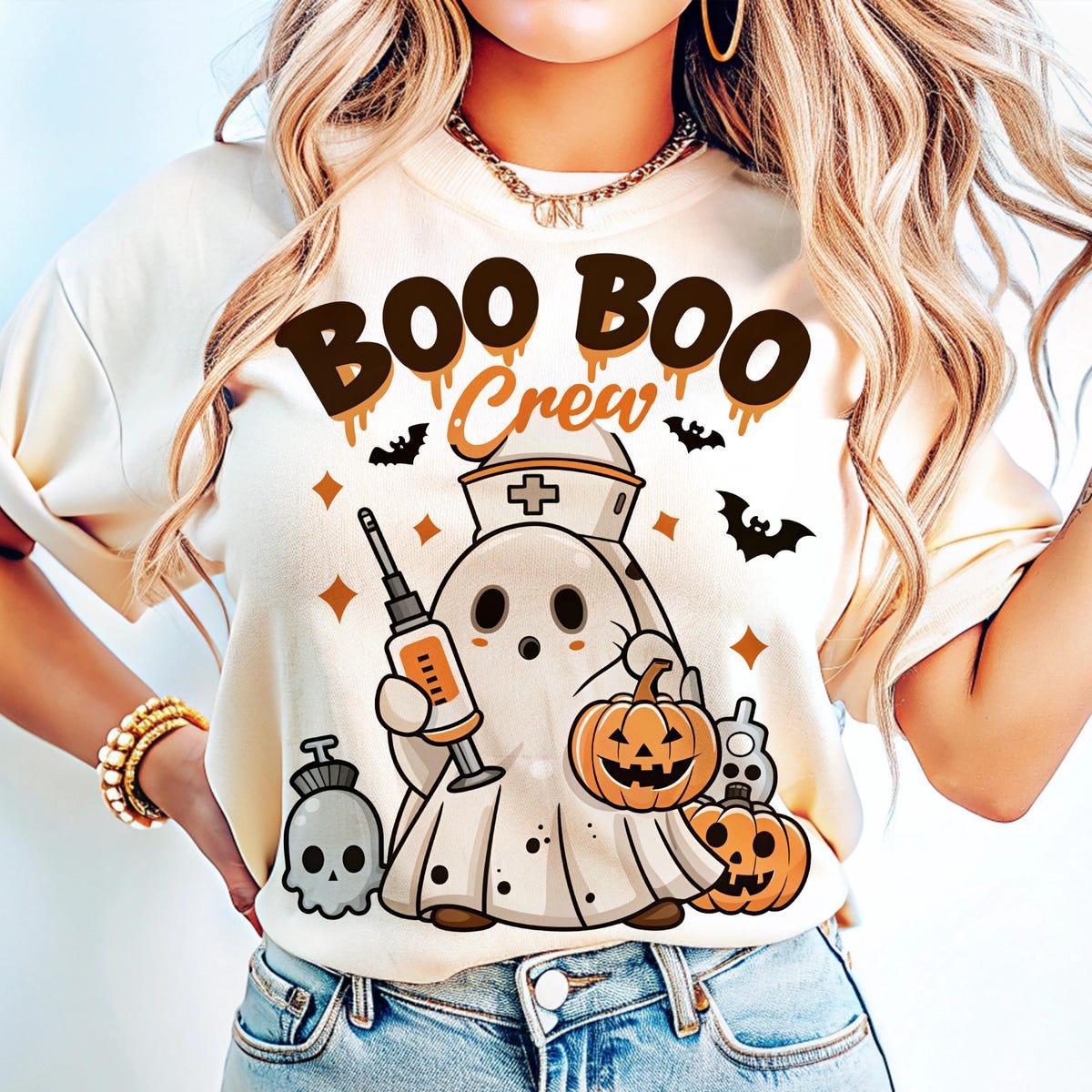 Boo Boo Crew Nurse Halloween Shirt 1