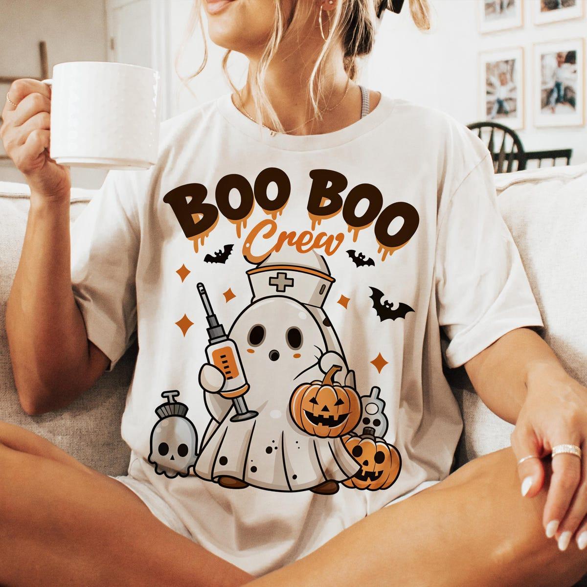 Boo Boo Crew Nurse Halloween Shirt 3