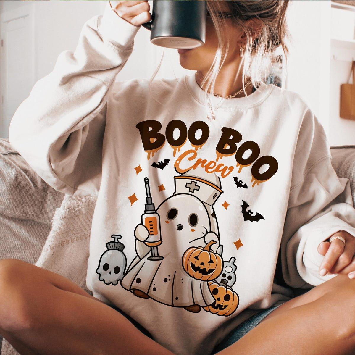 Boo Boo Crew Nurse Halloween Shirt 4