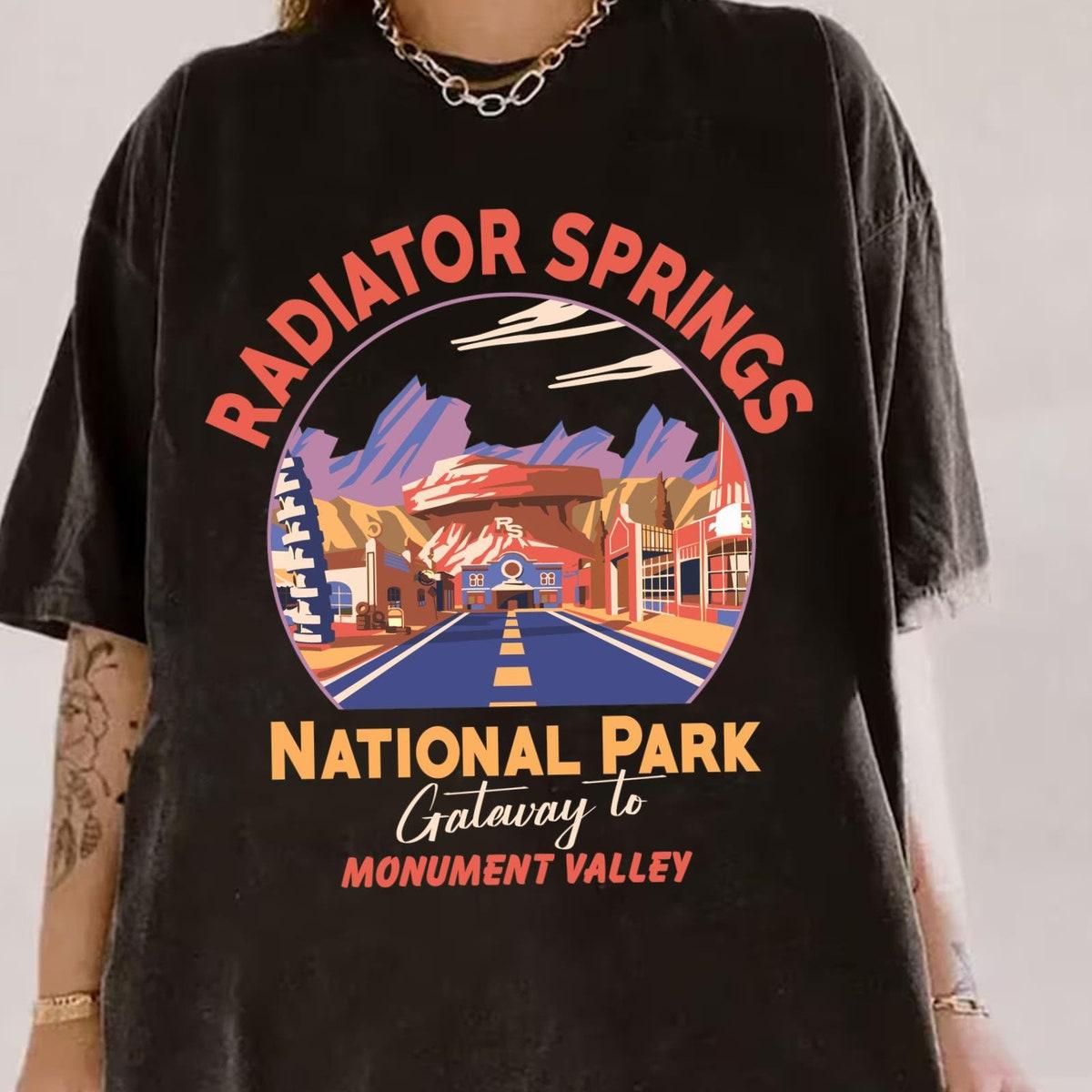 Cars Land Radiator Springs National Park Gateway To Monument Valley Shirt 2