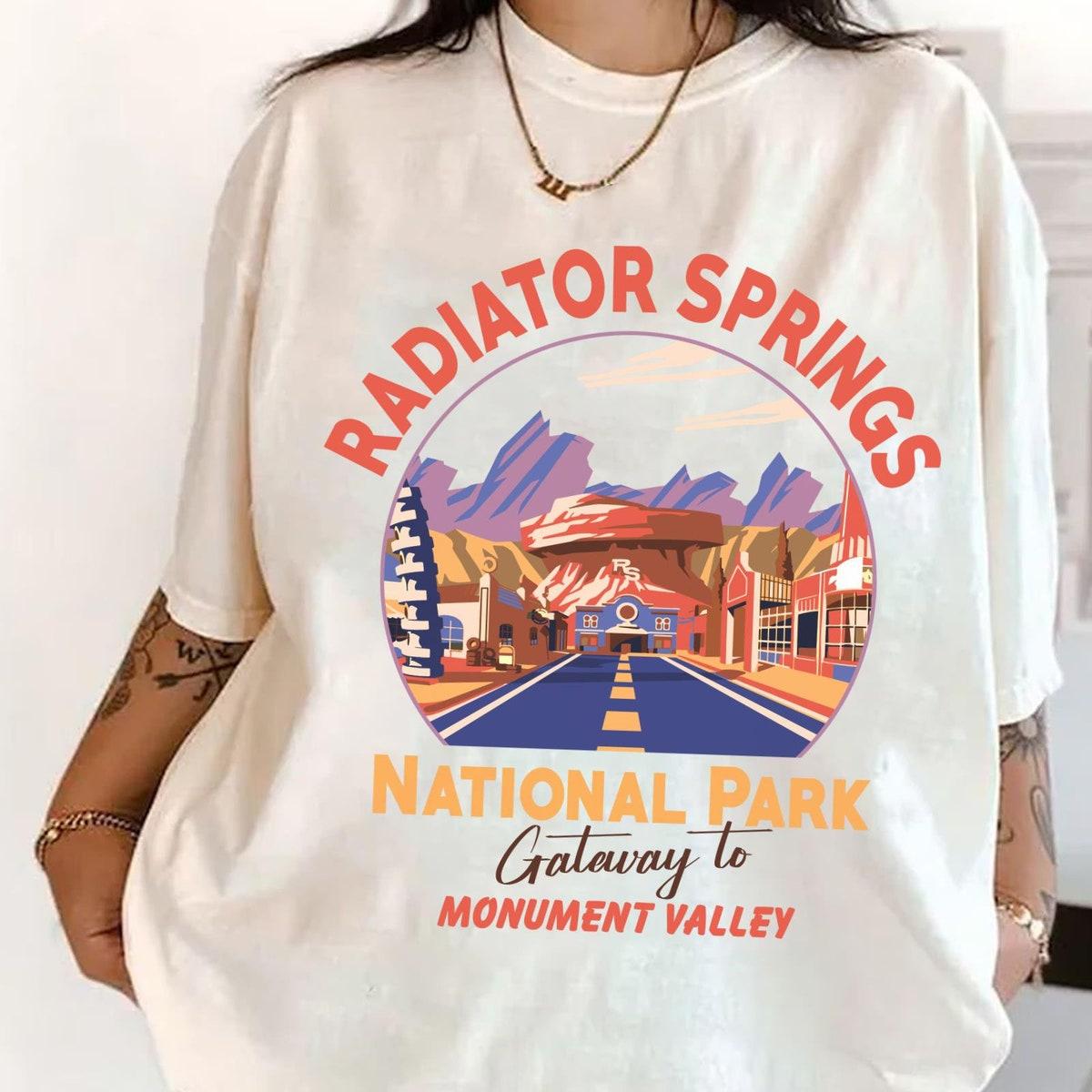 Cars Land Radiator Springs National Park Gateway To Monument Valley Shirt 3