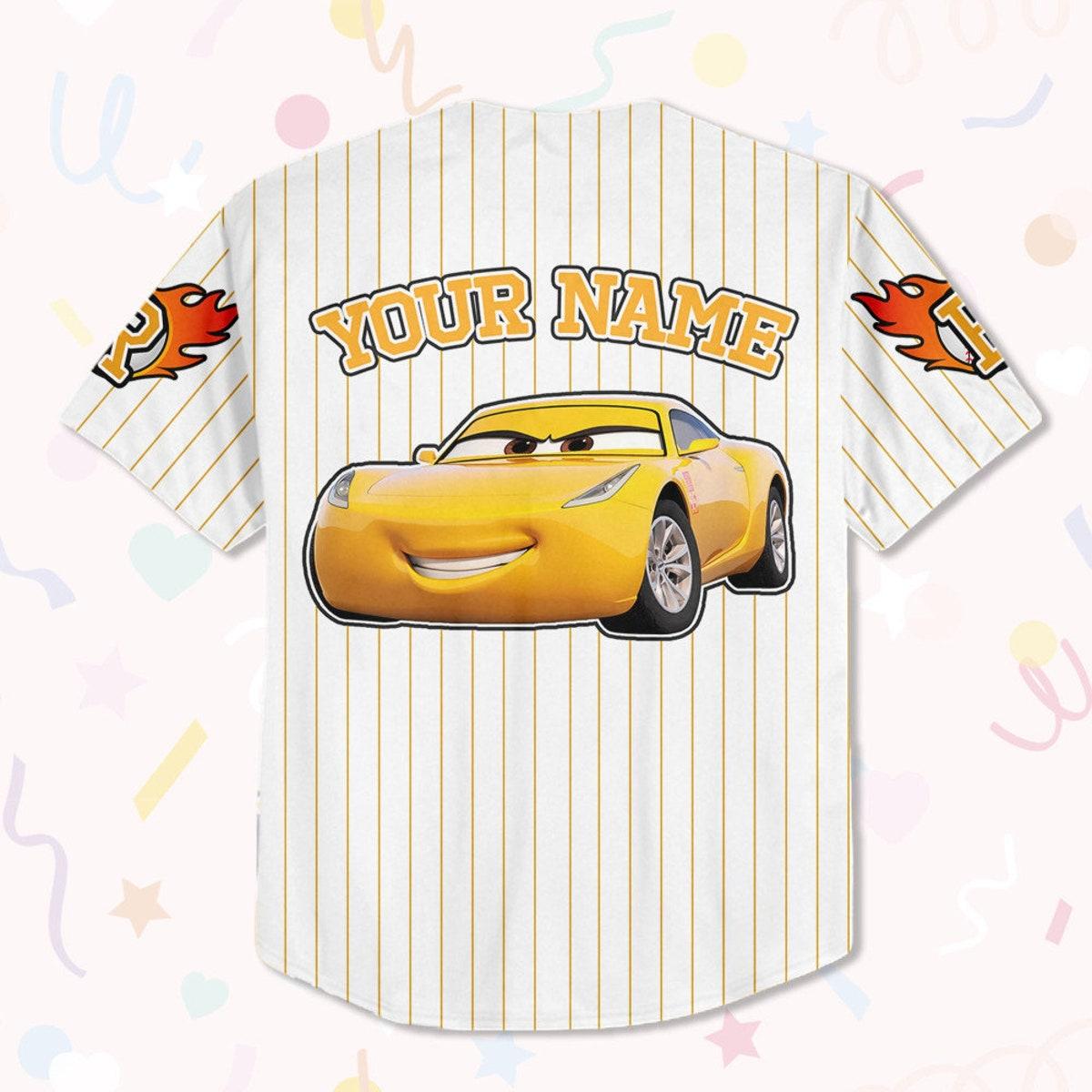 Cars Ramirez Yellow Jersey Personalized Disney Baseball Jersey 3