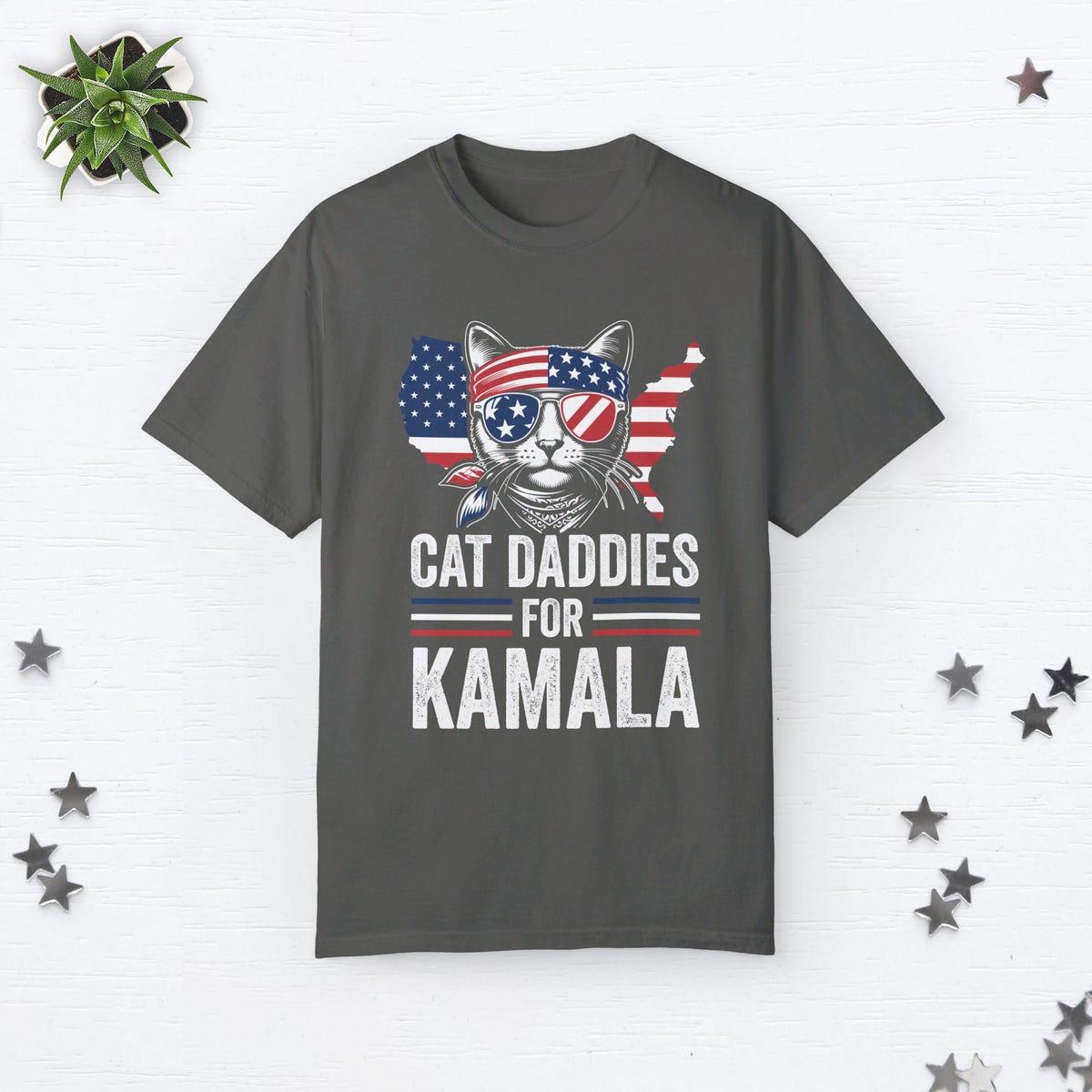 Cat Daddies For Kamala Childless Cat Dad Shirt 5