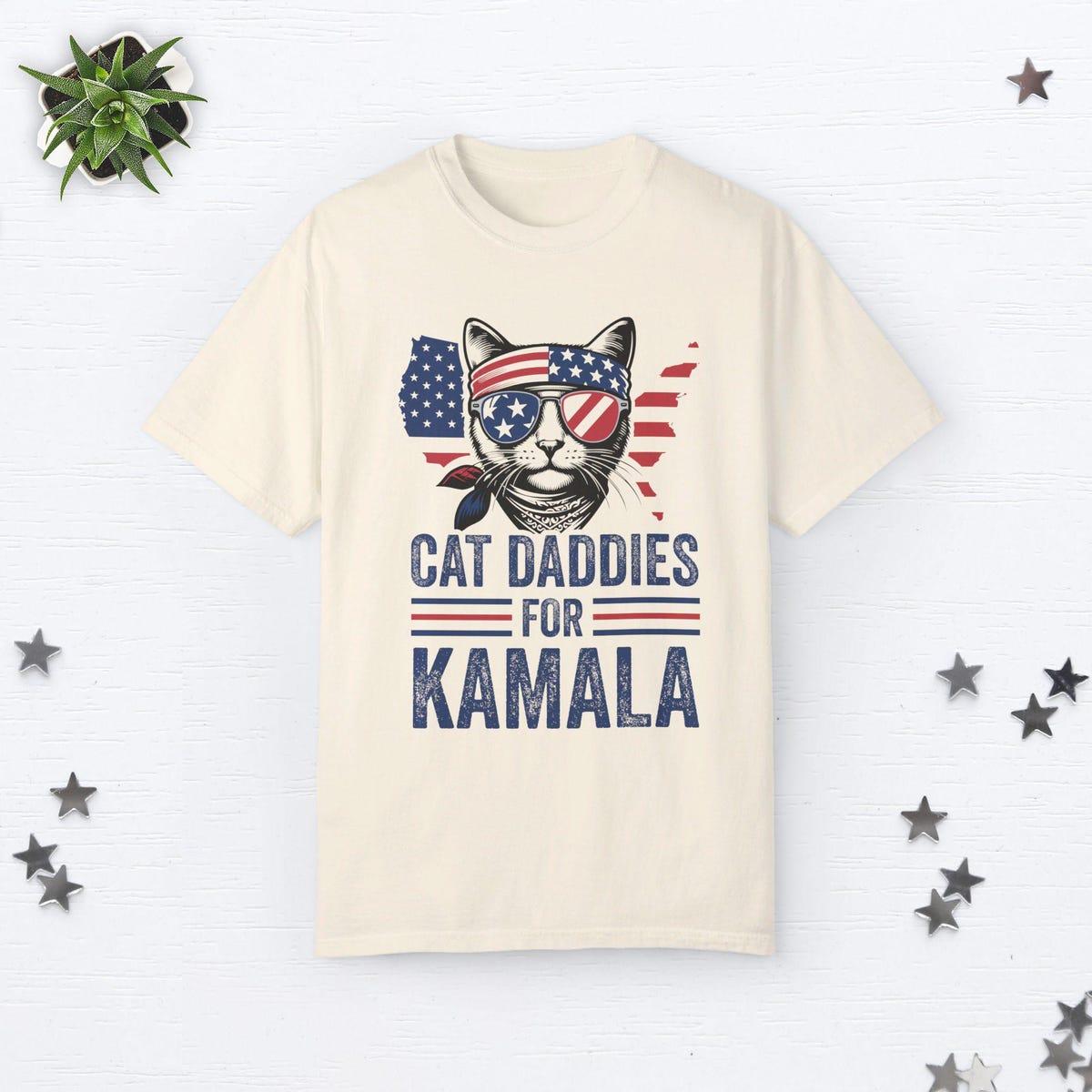 Cat Daddies For Kamala Childless Cat Dad Shirt 7