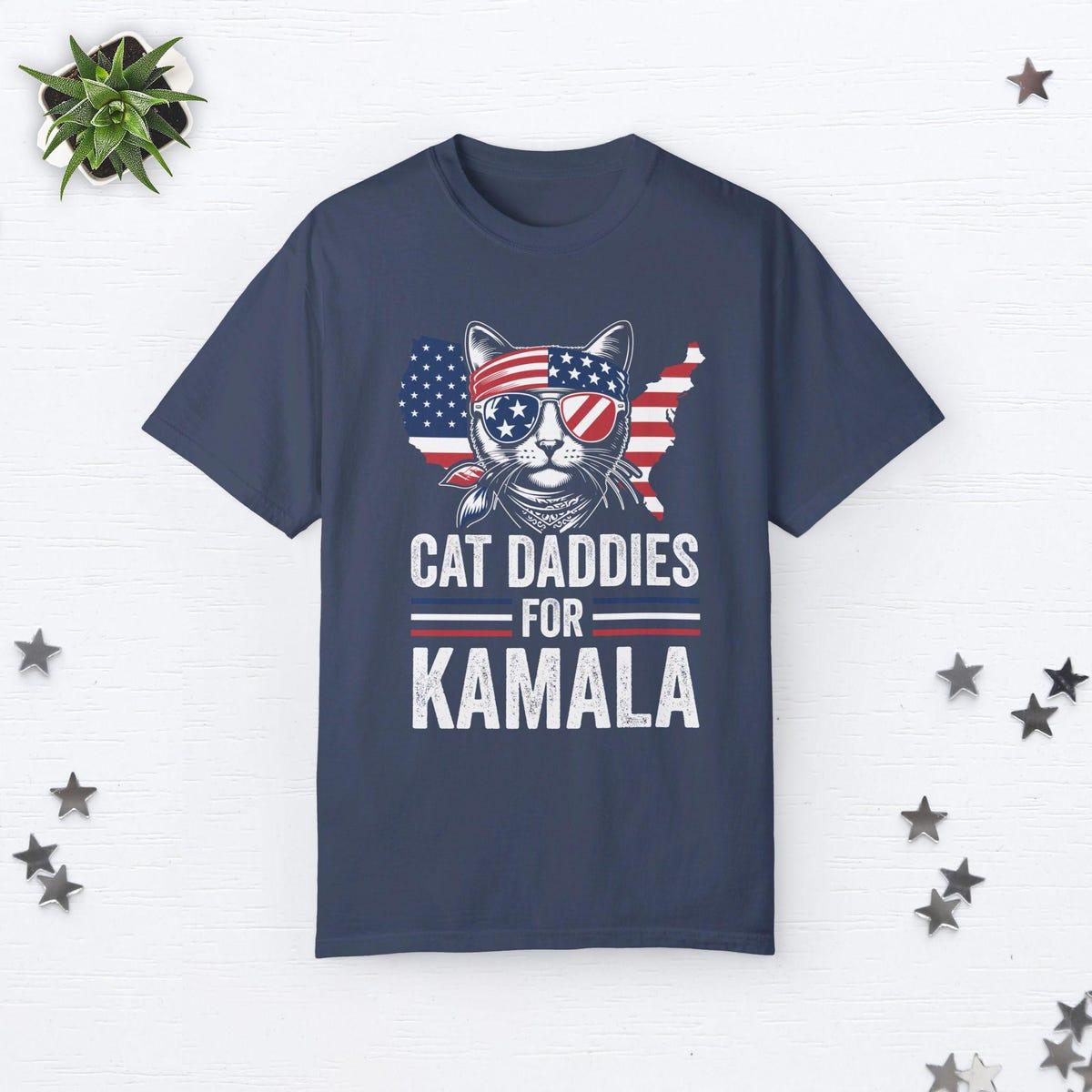 Cat Daddies For Kamala Childless Cat Dad Shirt 8