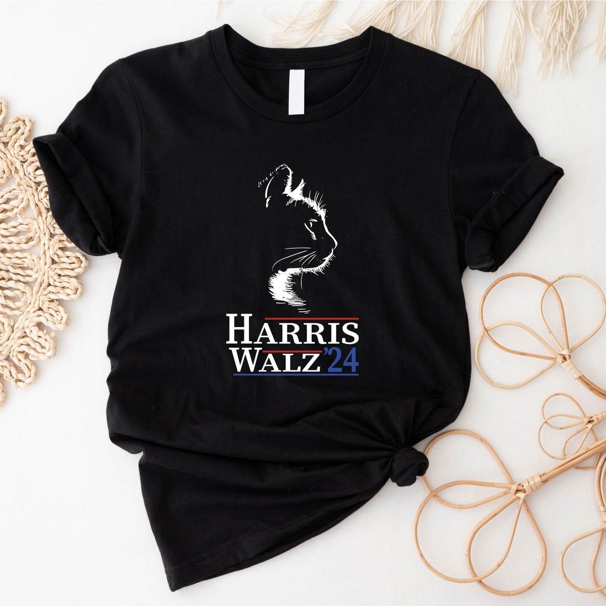 Cat Kamala Harris Tim Walz Kamala Harris Shirt 1