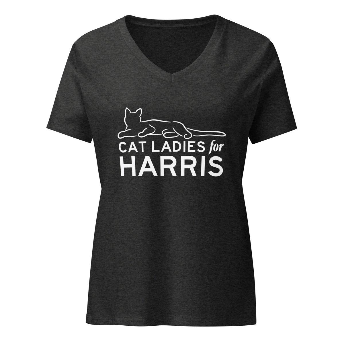 Cat Ladies For Harris Kamala Harris President Election 2024 Shirt 5