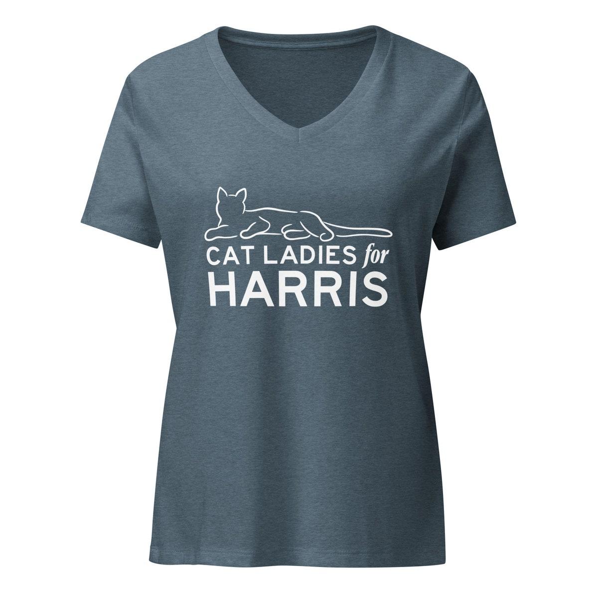 Cat Ladies For Harris Kamala Harris President Election 2024 Shirt 6