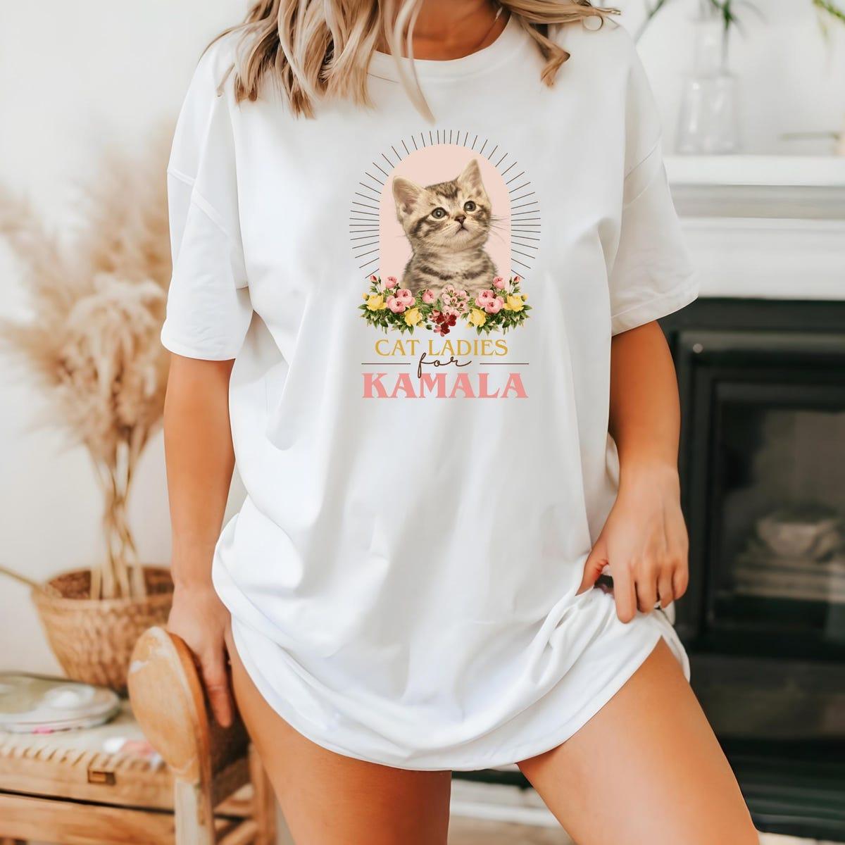 Cat Ladies For Kamala Harris 47 President Shirt 3