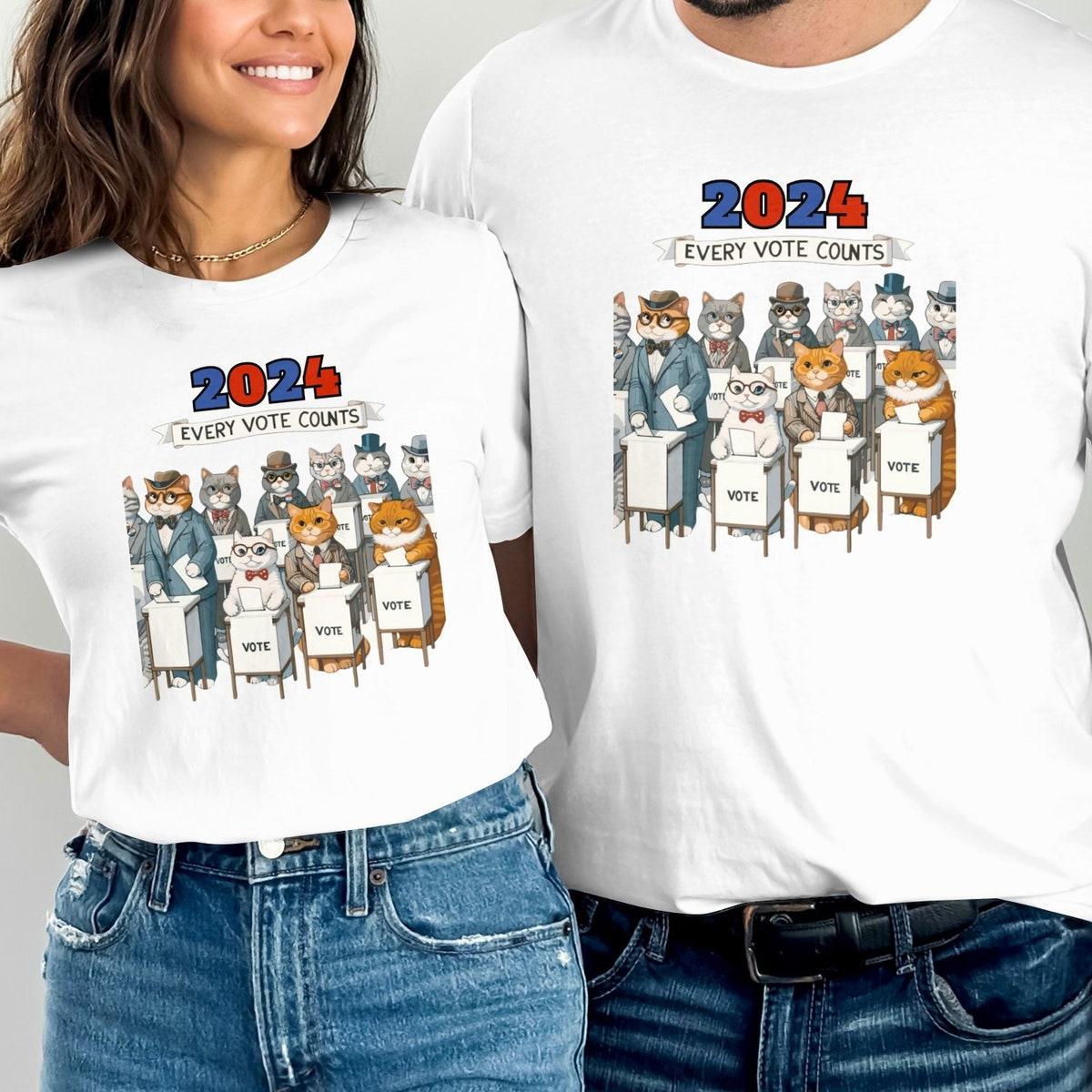 Cat Voter 2024 Election Shirt 3