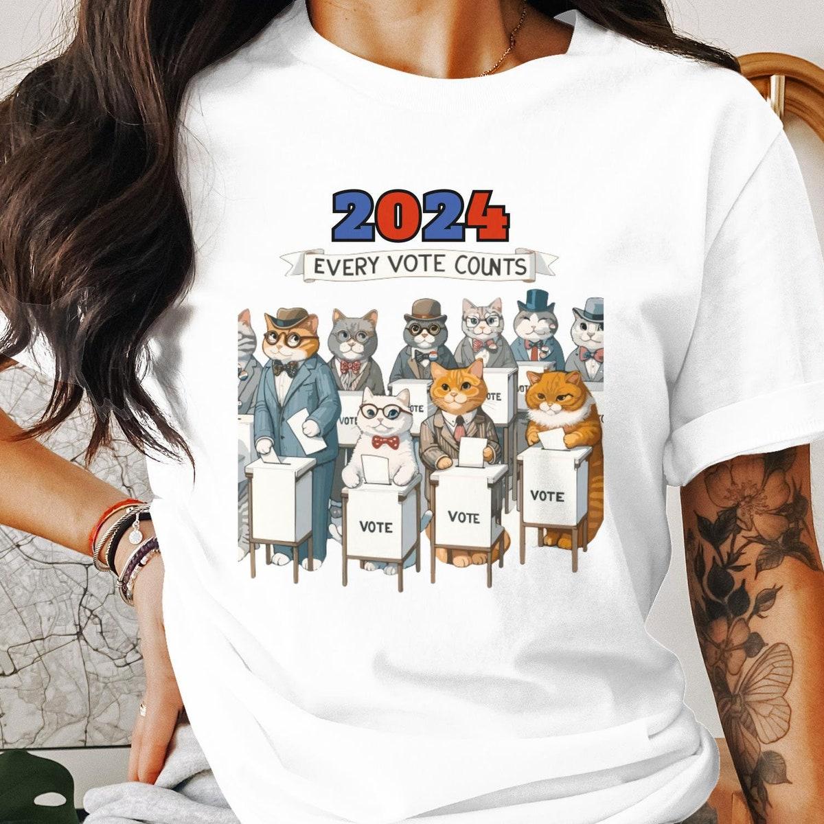 Cat Voter 2024 Election Shirt 6