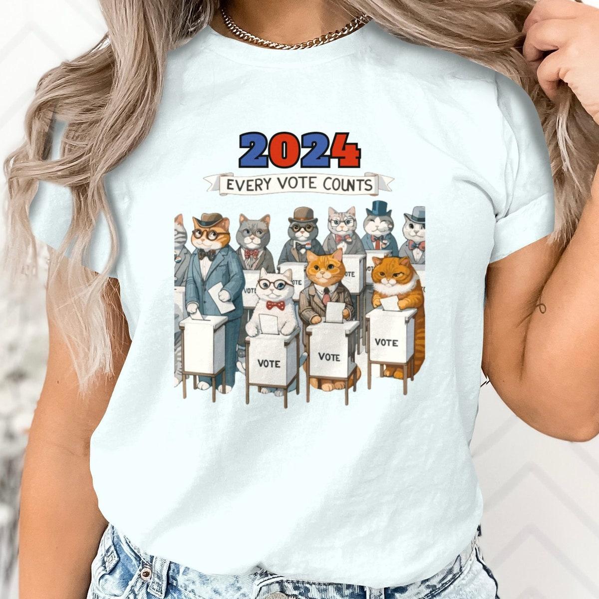 Cat Voter 2024 Election Shirt 7