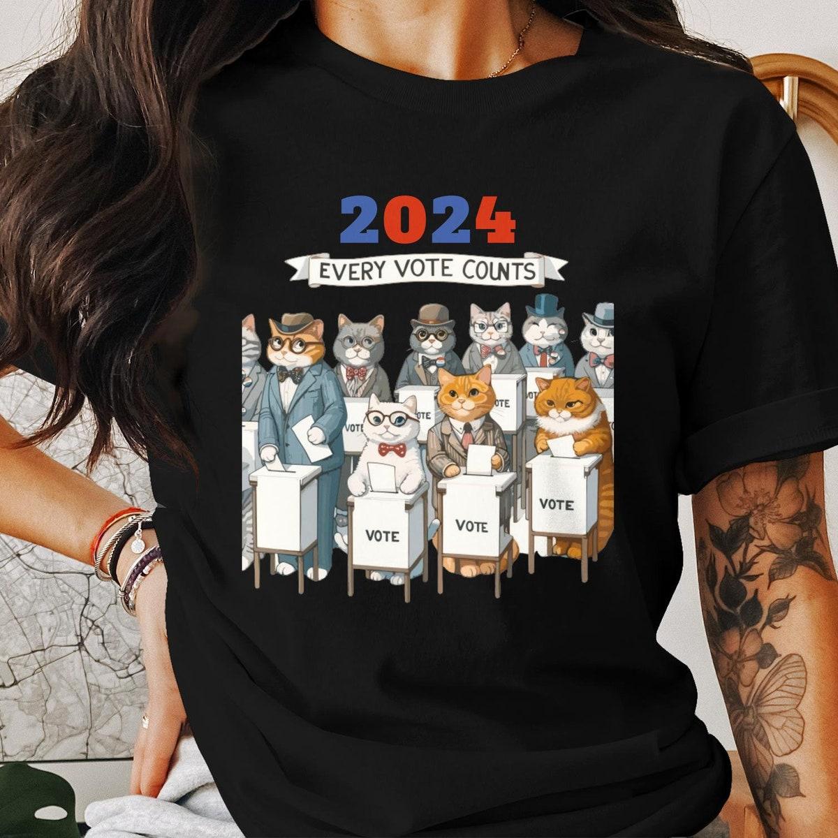 Cat Voter 2024 Election Shirt 8