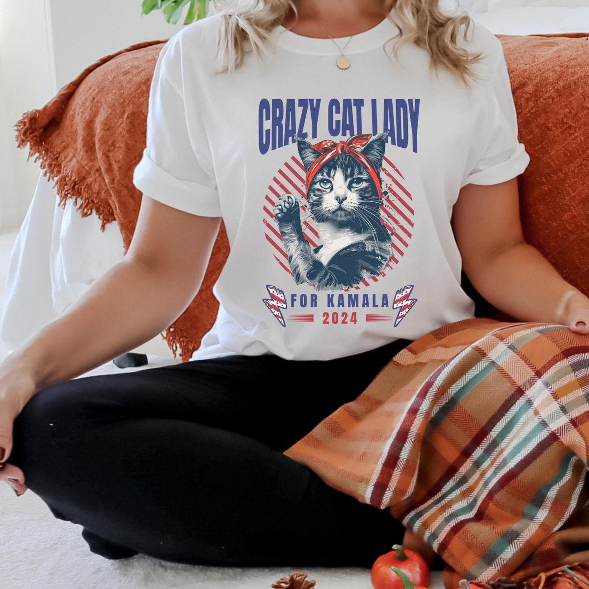 Childless Cat Ladies For Kamala Harris 47 Funny Pro Kamala Shirt 1