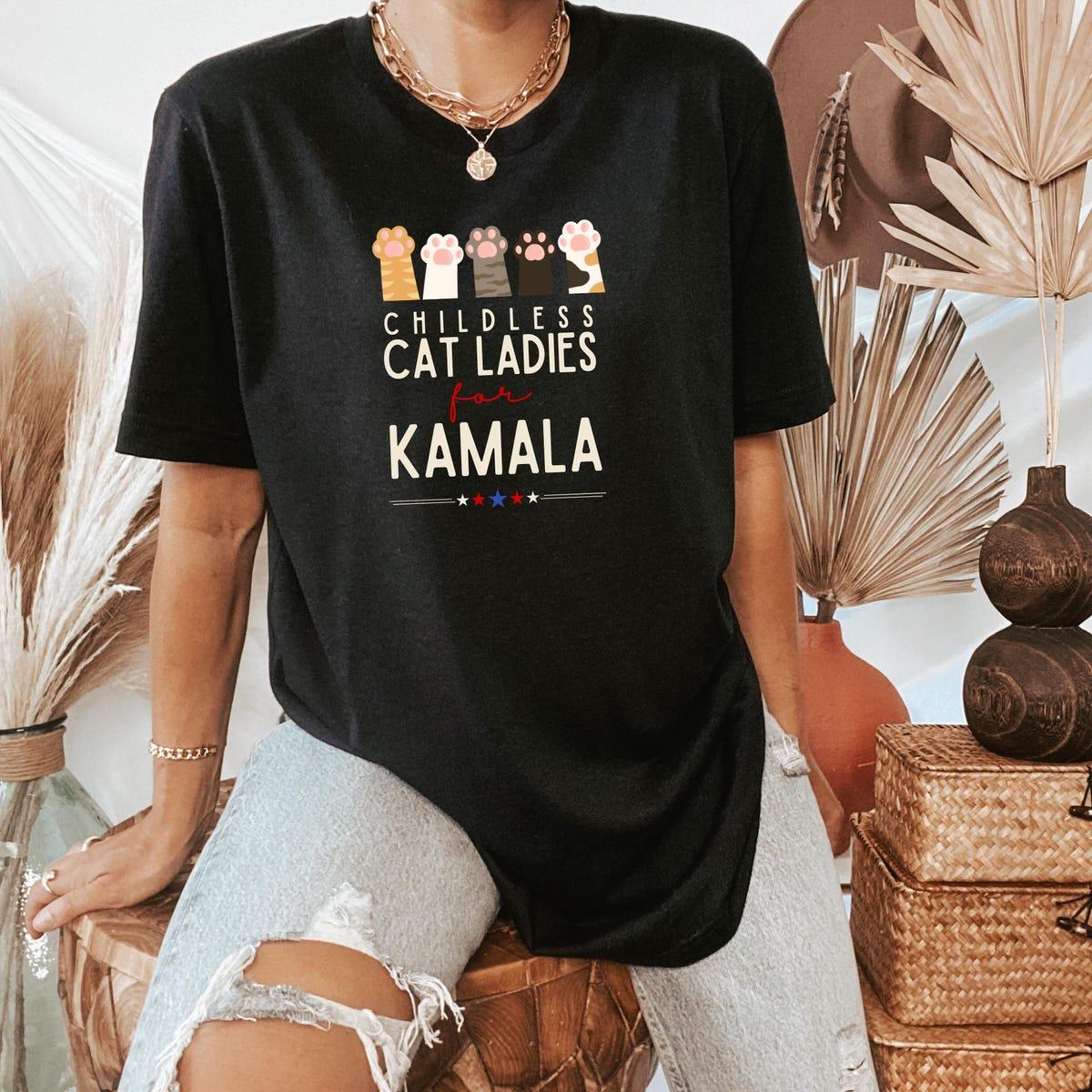 Childless Cat Ladies For Kamala Shirt 2