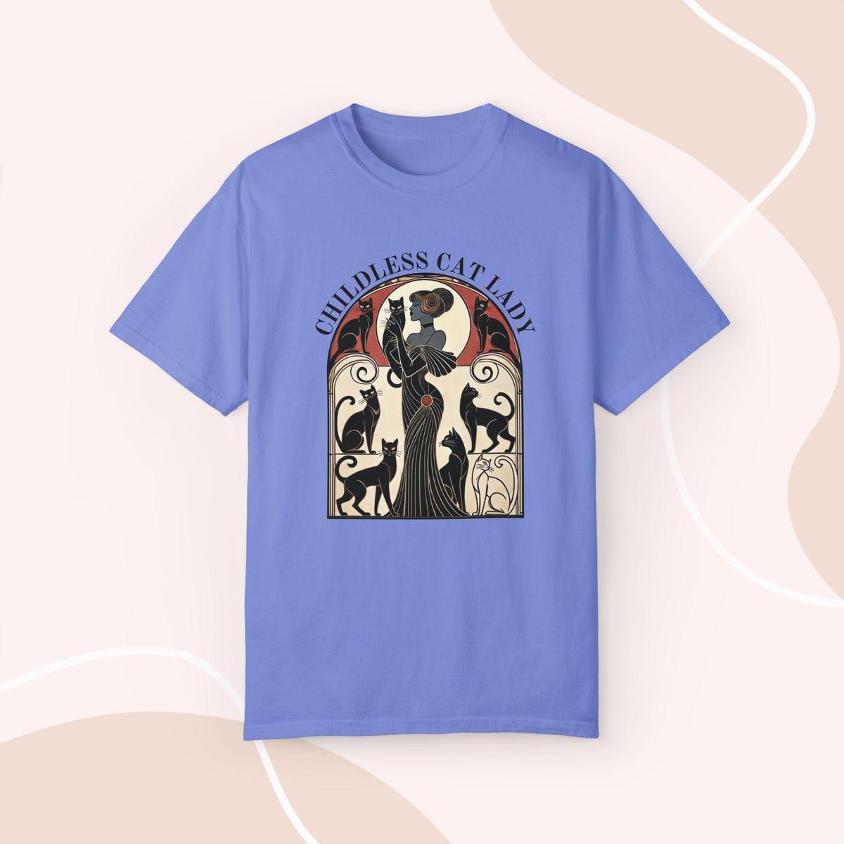 Childless Cat Lady For Kamala Harris 2024 Shirt 5