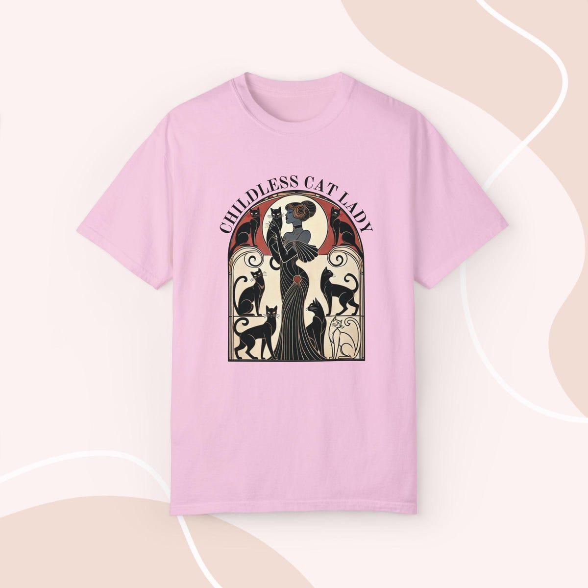 Childless Cat Lady For Kamala Harris 2024 Shirt 7