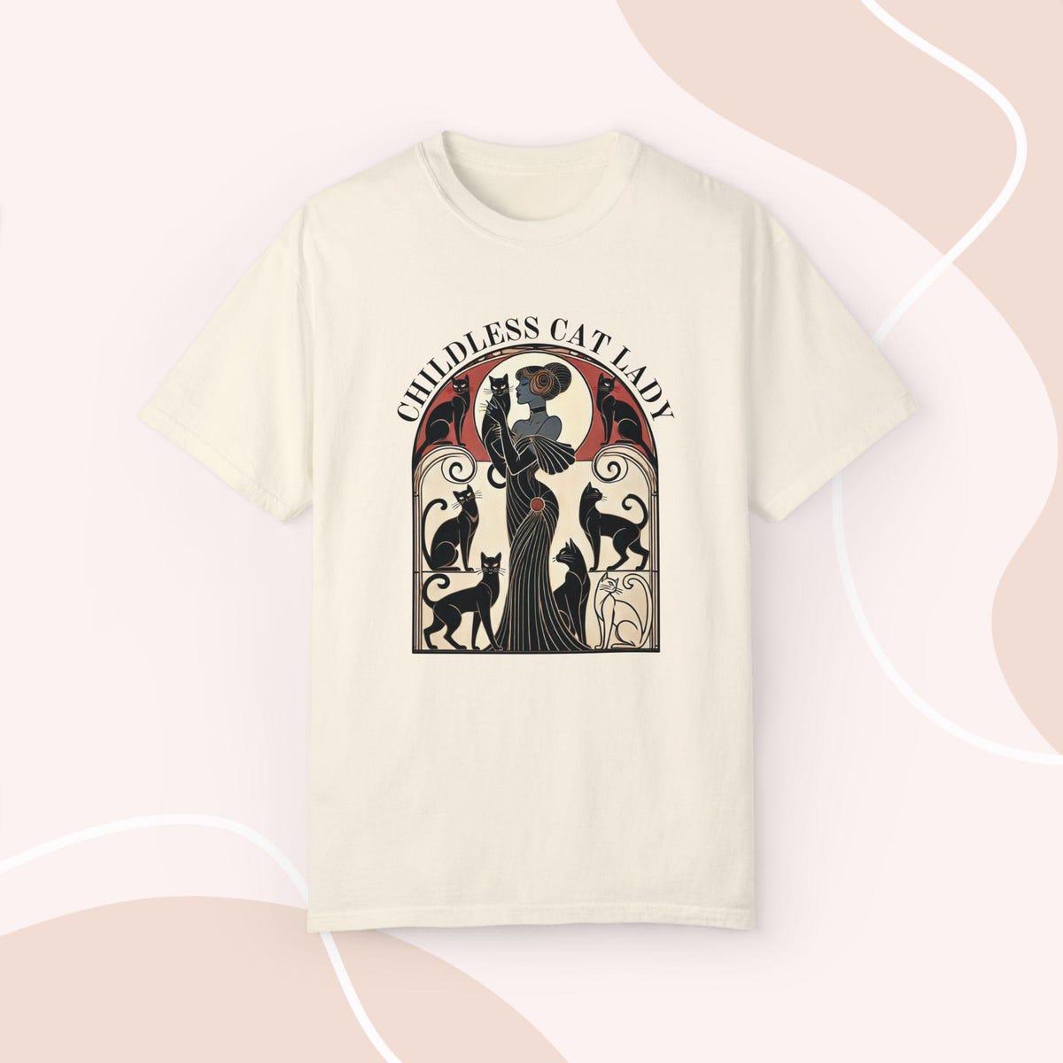 Childless Cat Lady For Kamala Harris 2024 Shirt 9