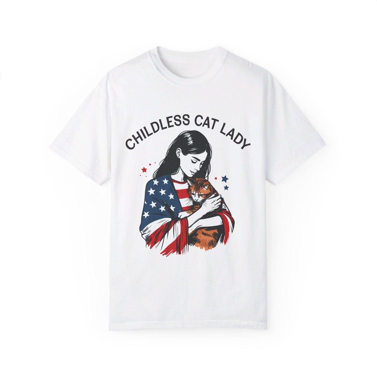 Childless Cat Lady Kamala Harris Shirt 9