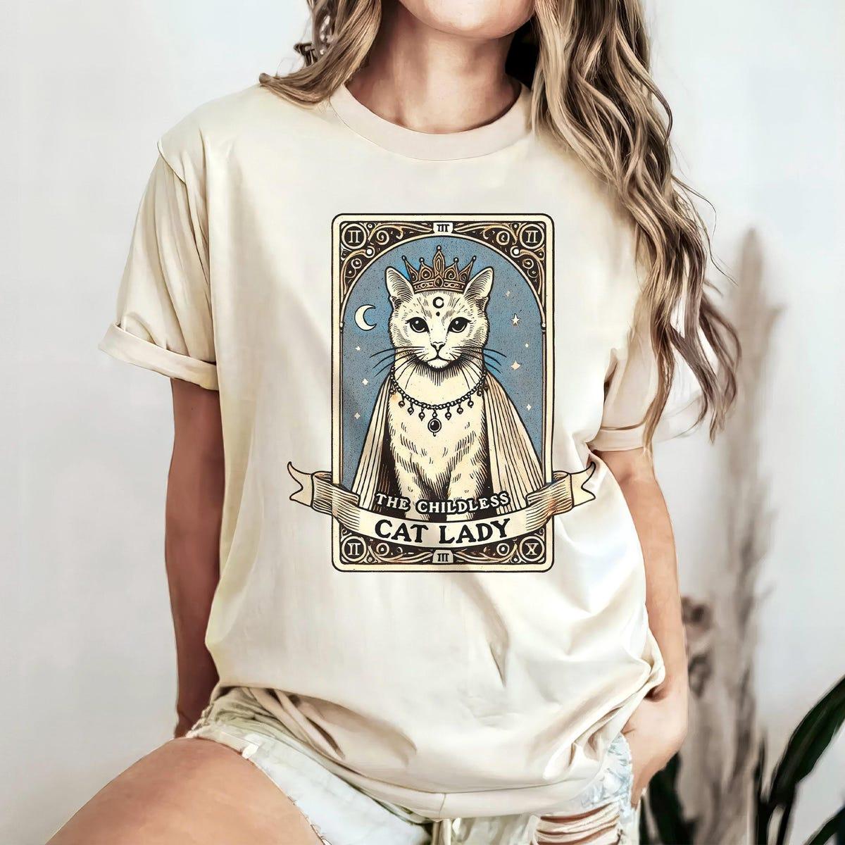 Childless Cat Lady Vote Kamala Shirt 7