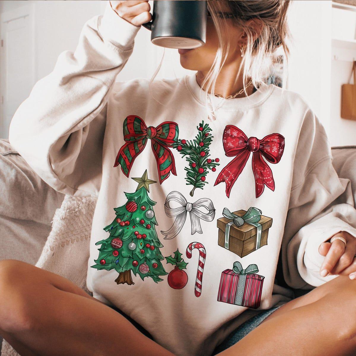 Christmas Bow Sweatshirts 2