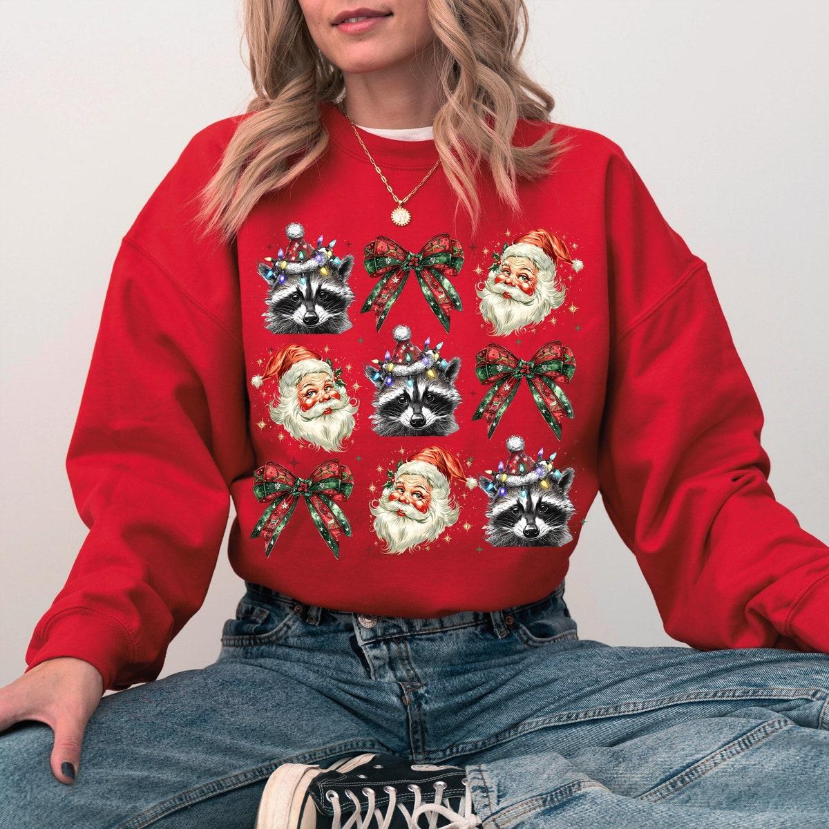 Christmas Raccoon Sweatshirts 3