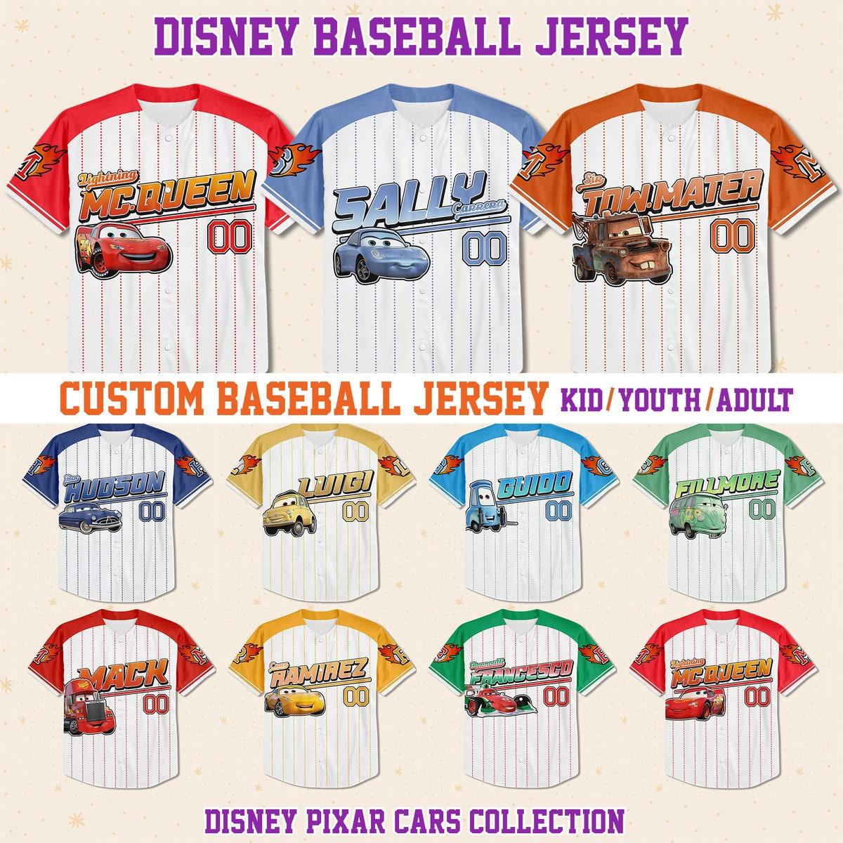 Custom Cars Collection Baseball Jersey 1