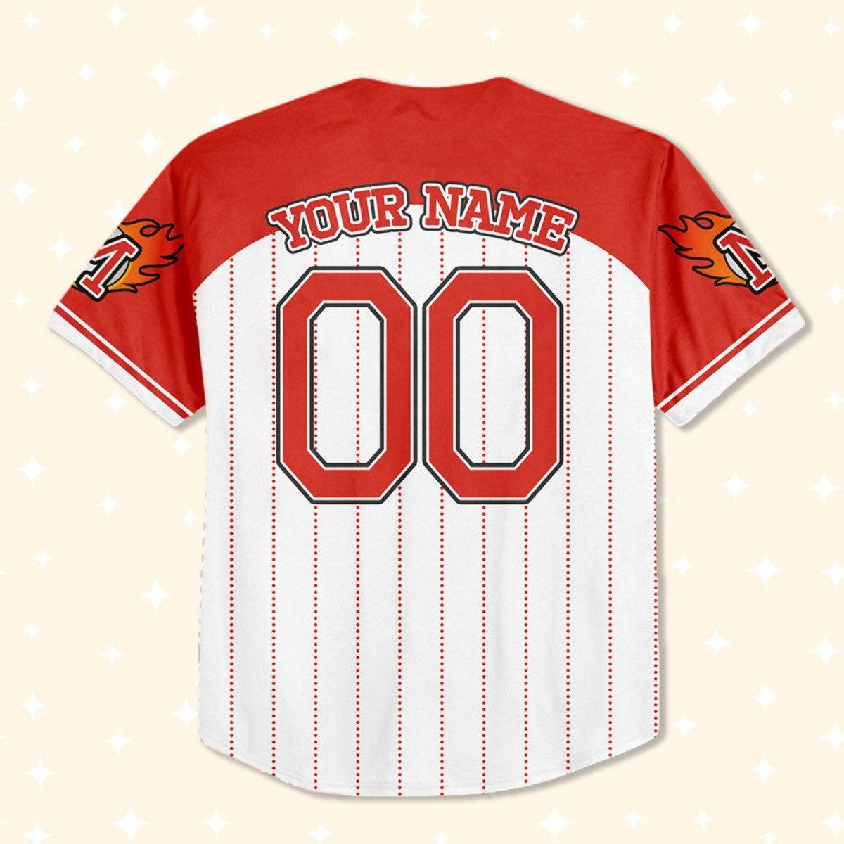 Custom Cars Mack Red Custom Number Baseball Jersey 3