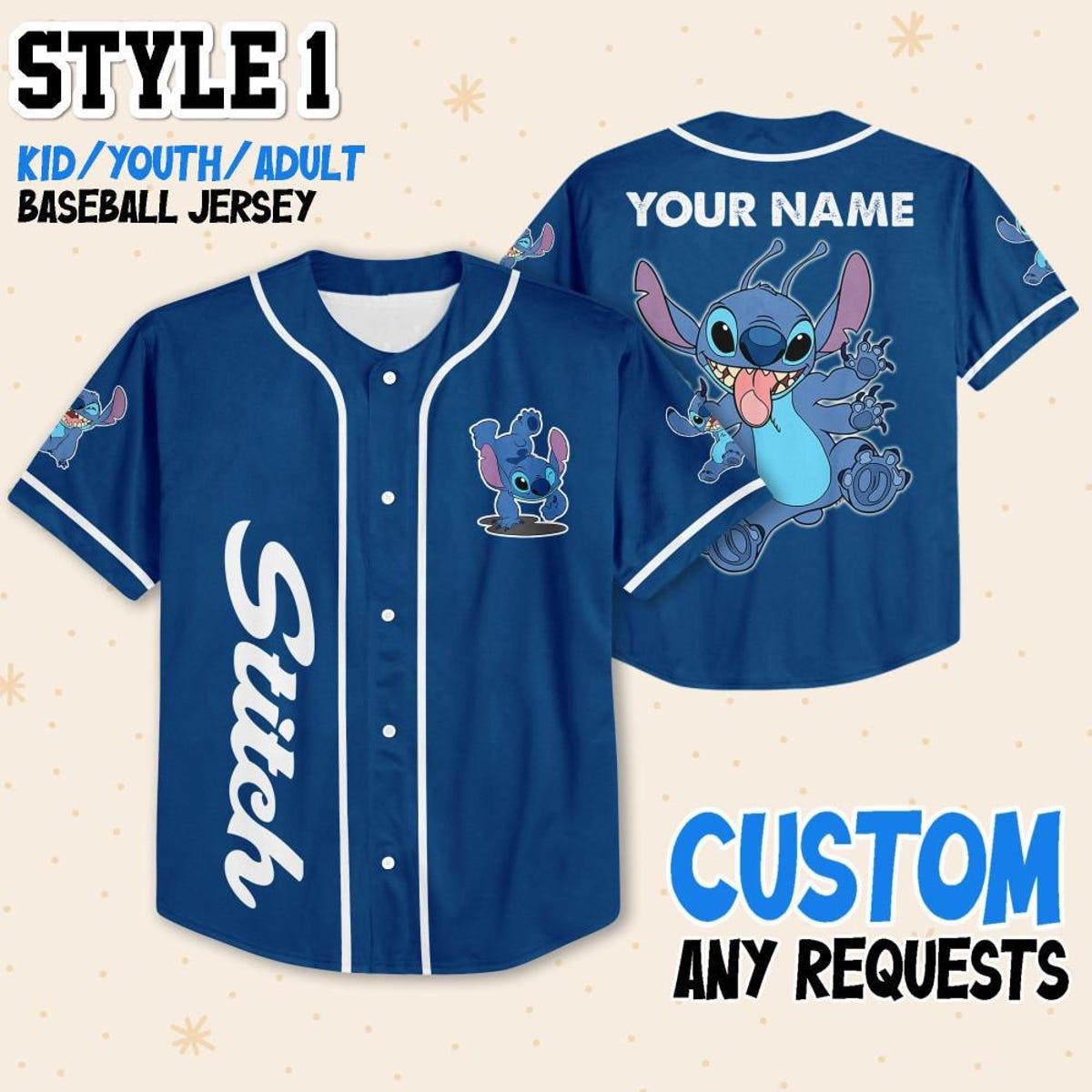 Custom Colection Jersey Stitch Custom Disney Baseball Jersey 2