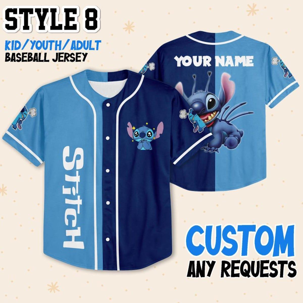 Custom Colection Jersey Stitch Custom Disney Baseball Jersey 9