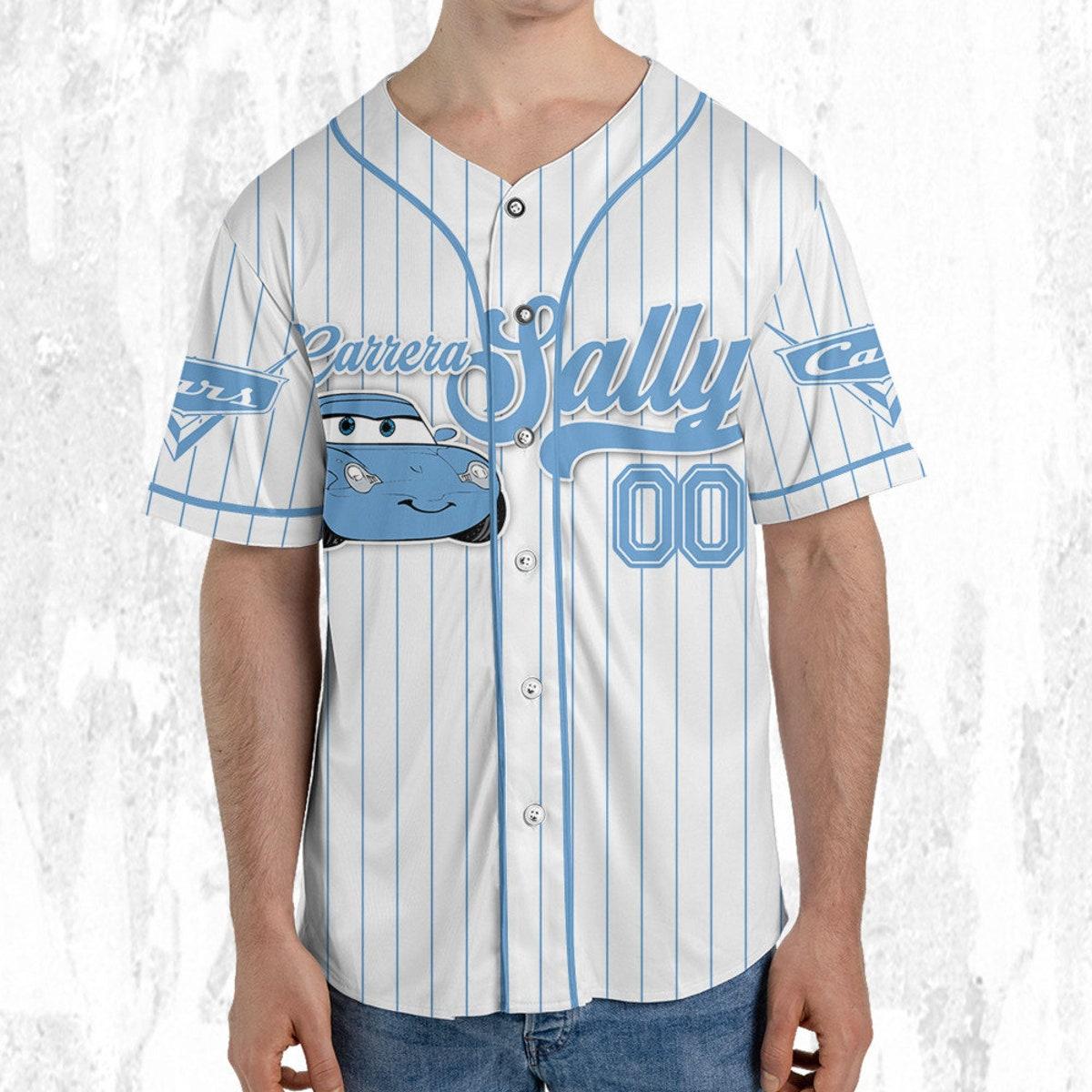 Custom Disney Cars Sally Carrera Baseball Jersey 5