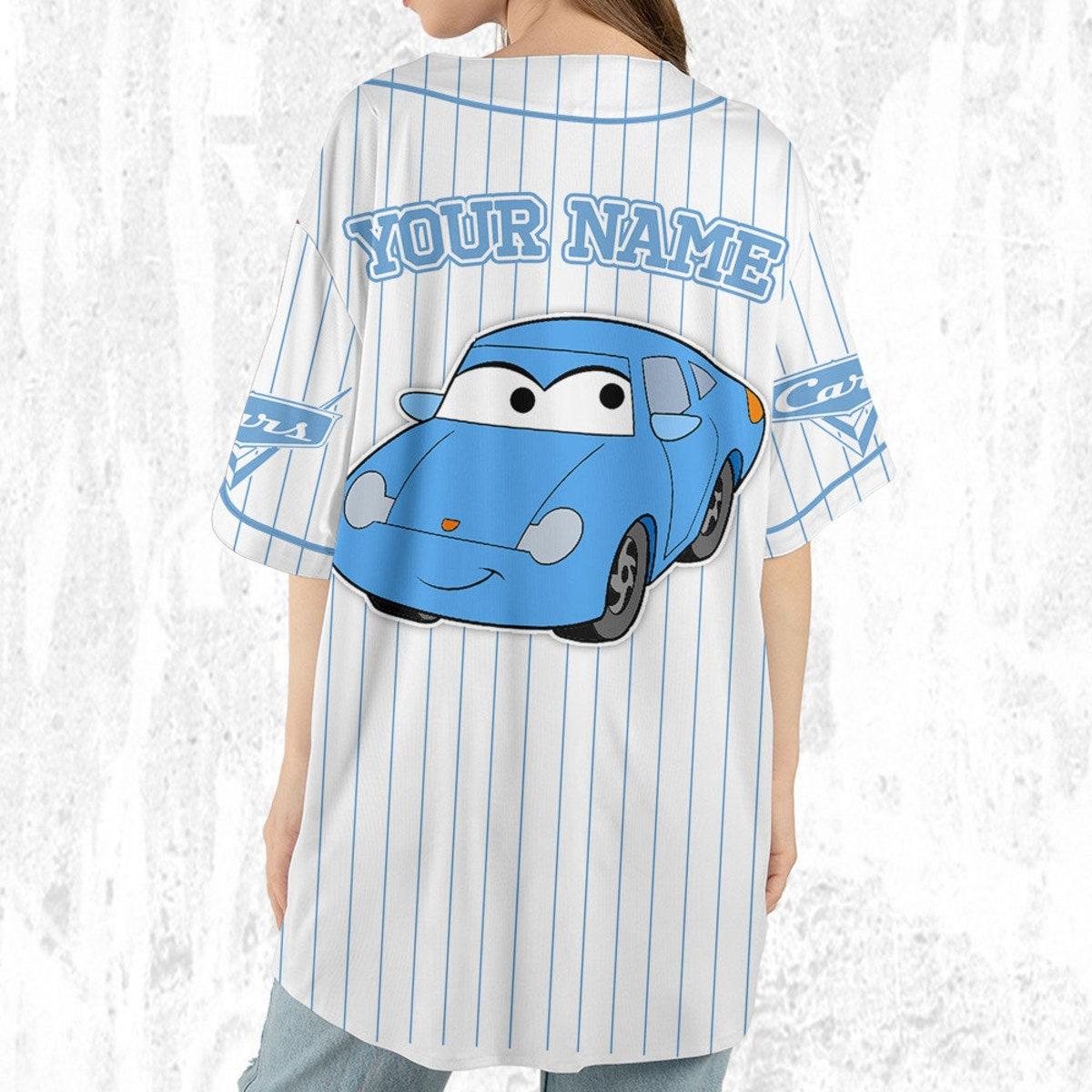 Custom Disney Cars Sally Carrera Baseball Jersey 6