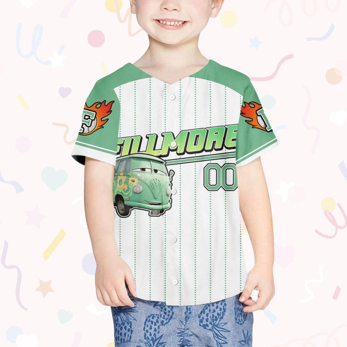 Custom Disney Fillmore Green Jersey Baseball Jersey 4